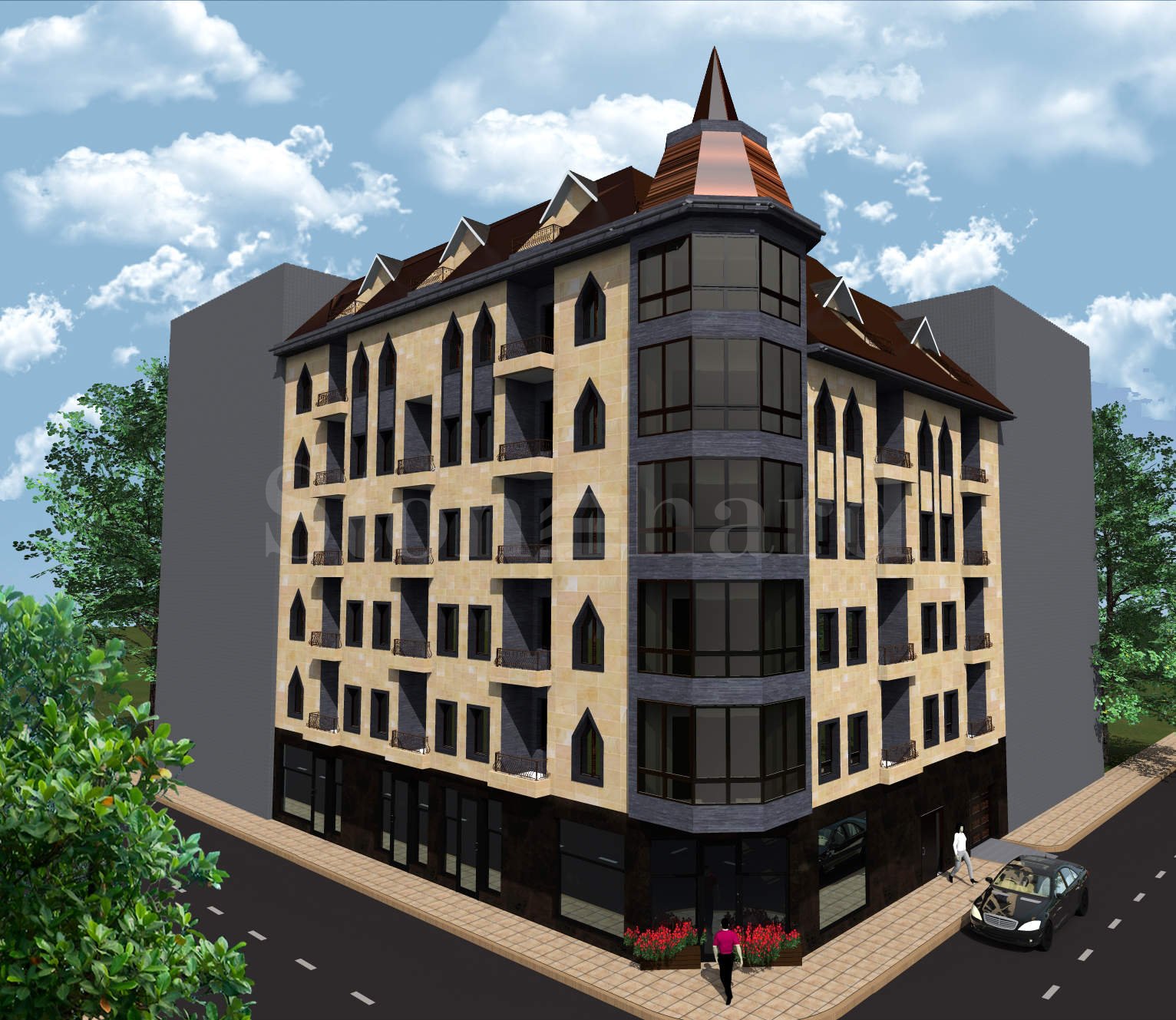 Nice new apartment building in the central part of Sofia 1 - Stonehard