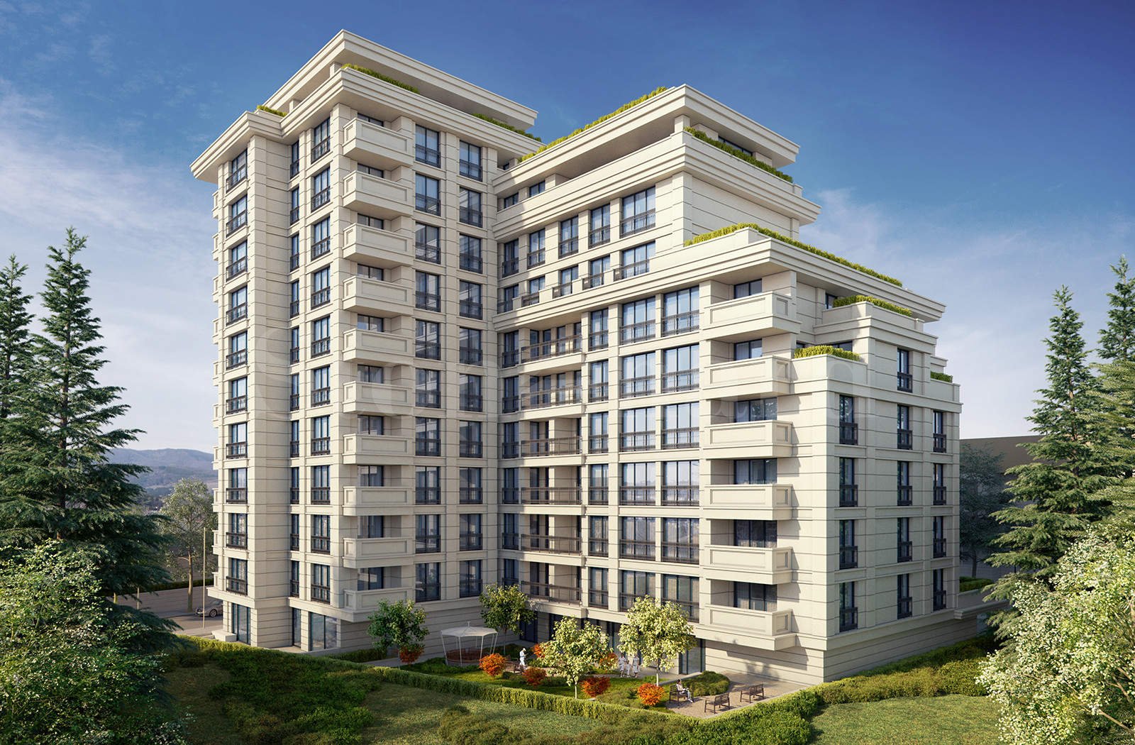 Modern building with luxury apartments in Lozenets District1 - Stonehard