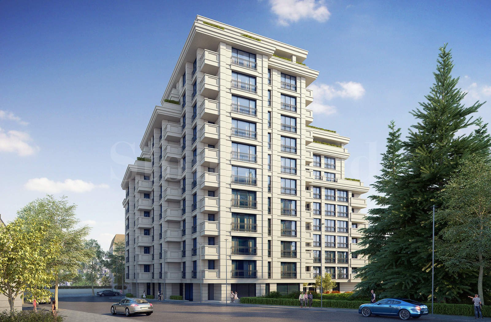 Modern building with luxury apartments in Lozenets District2 - Stonehard