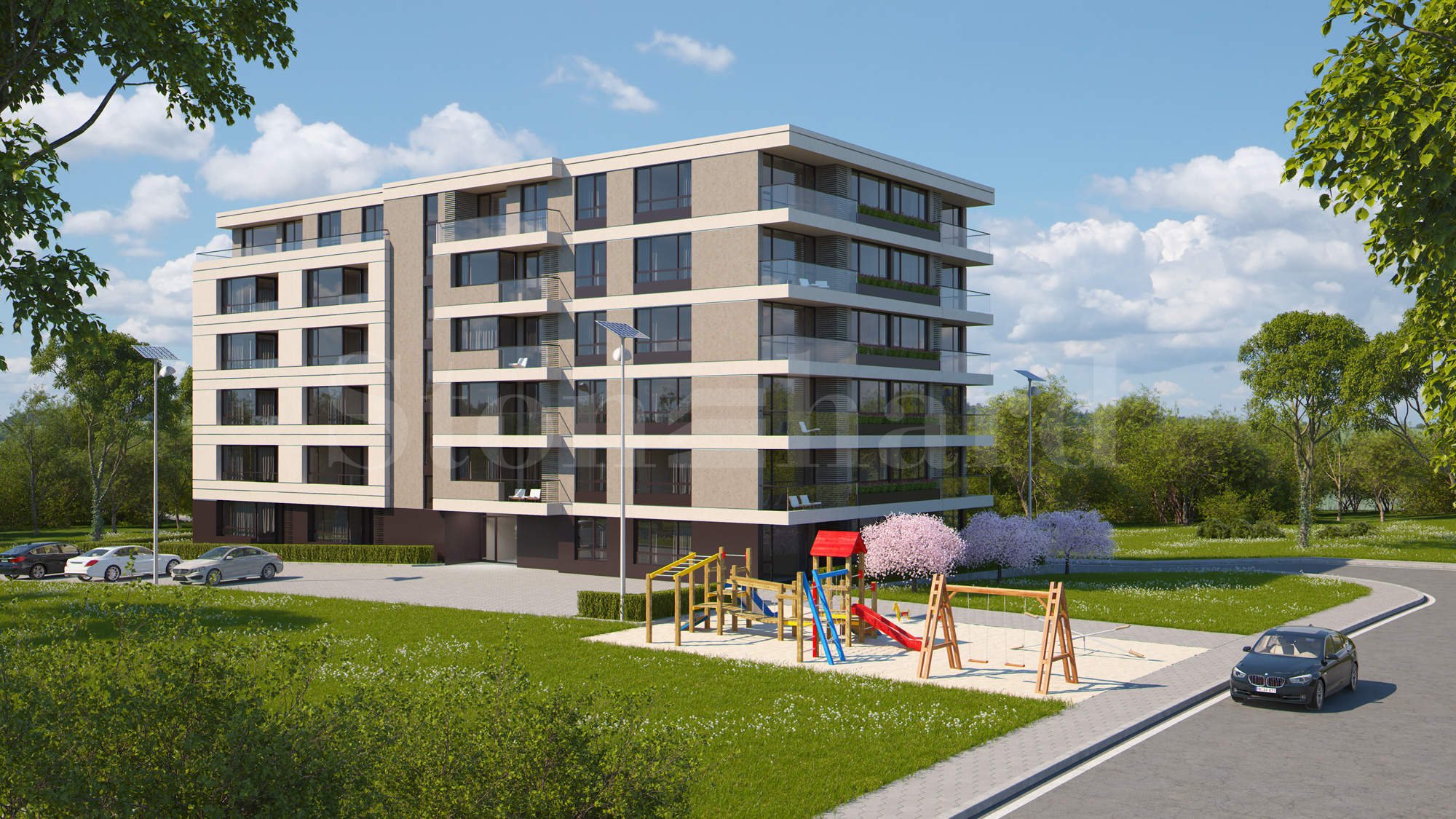 New residential building with apartments and underground garages in Malinova Dolina District1 - Stonehard