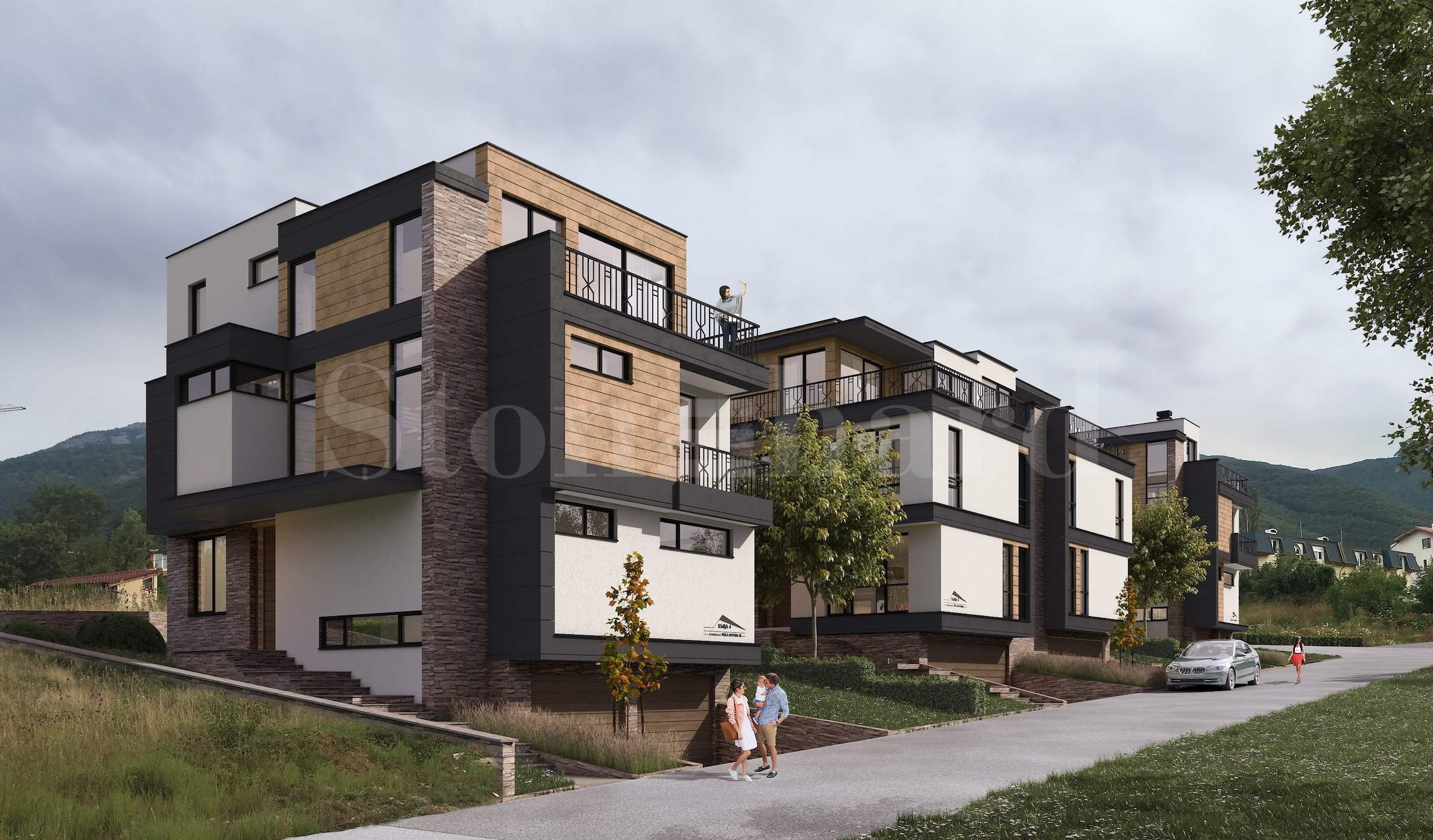 Brand-new luxury 3-storey townhouses close to the Boyana Residence, Sofia2 - Stonehard Brand-new luxury 3-storey townhouses close to the Boyana Residence, Sofia2 - Stonehard