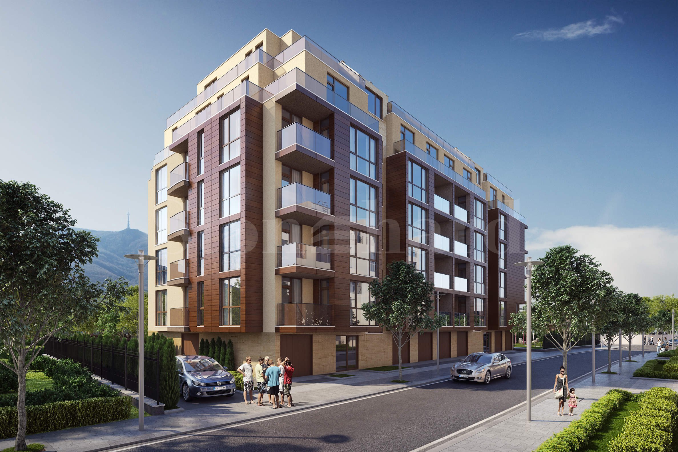 Luxurious building with two-bedroom apartments in 