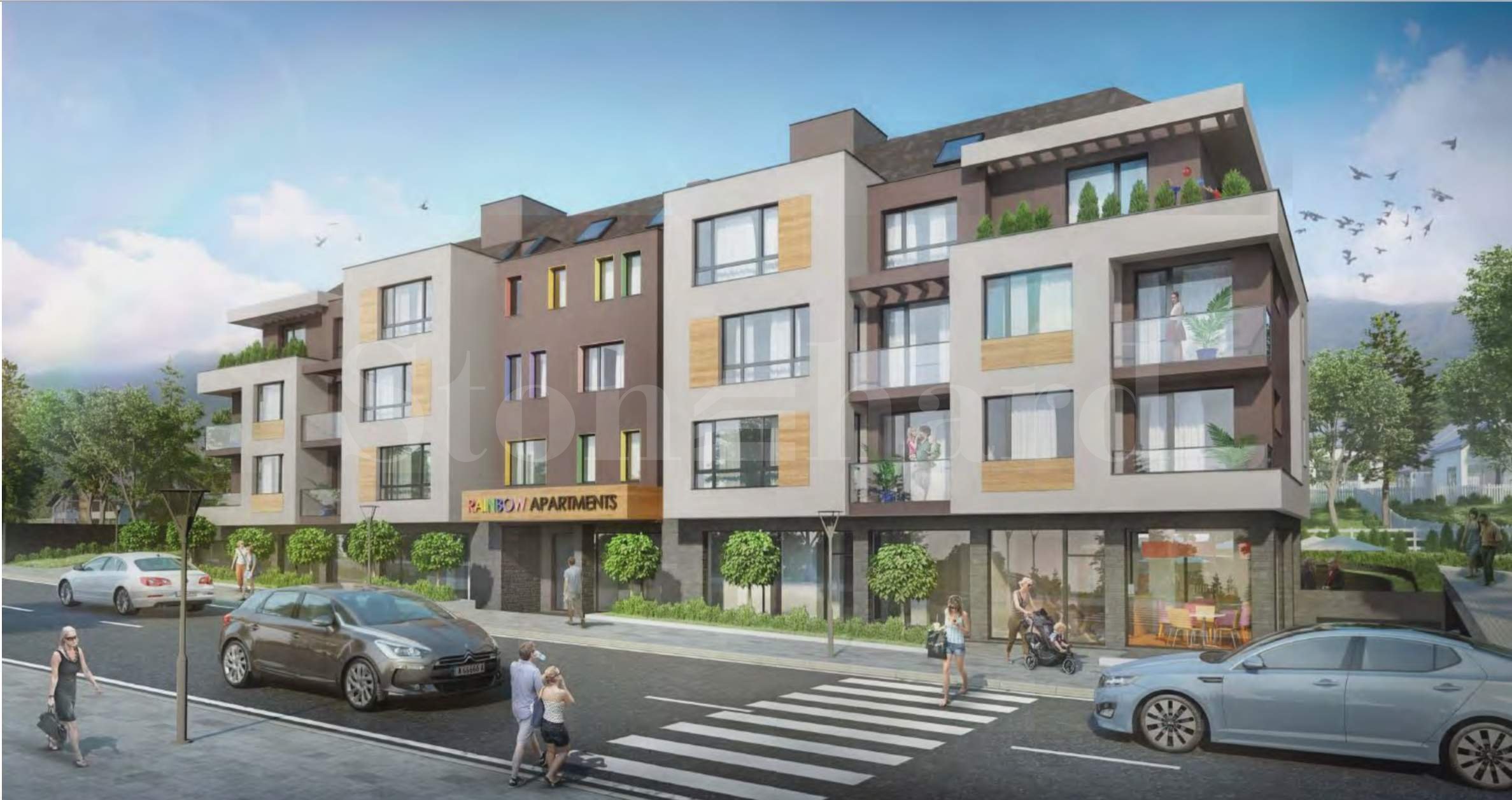 Elegant residential complex of two buildings with shops at the foot of Vitosha mountain1 - Stonehard