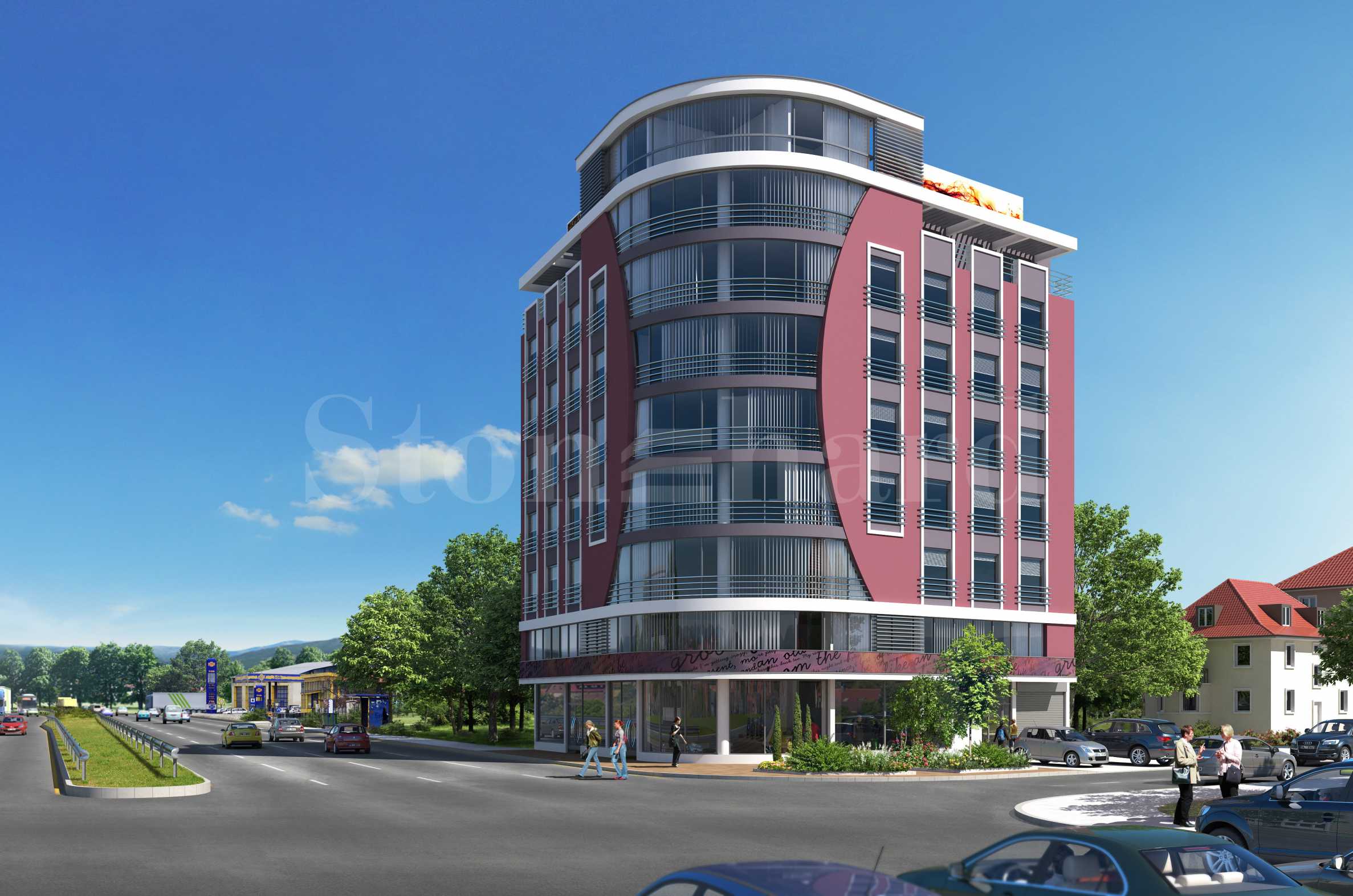 Large building on Tsarigradsko Shosse Blvd.1 - Stonehard Large building on Tsarigradsko Shosse Blvd.1 - Stonehard