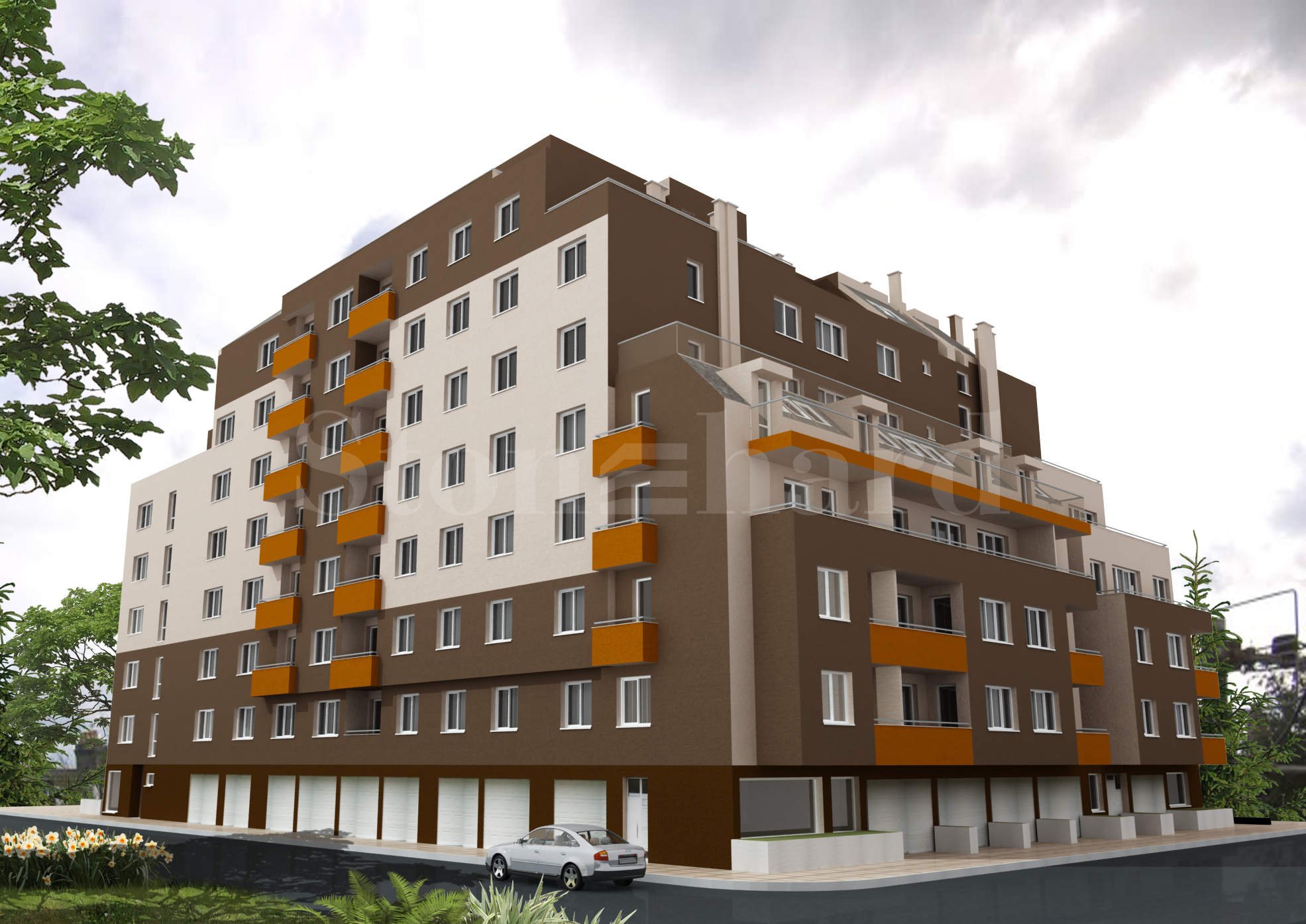 Modern residential complex with city apartments1 - Stonehard