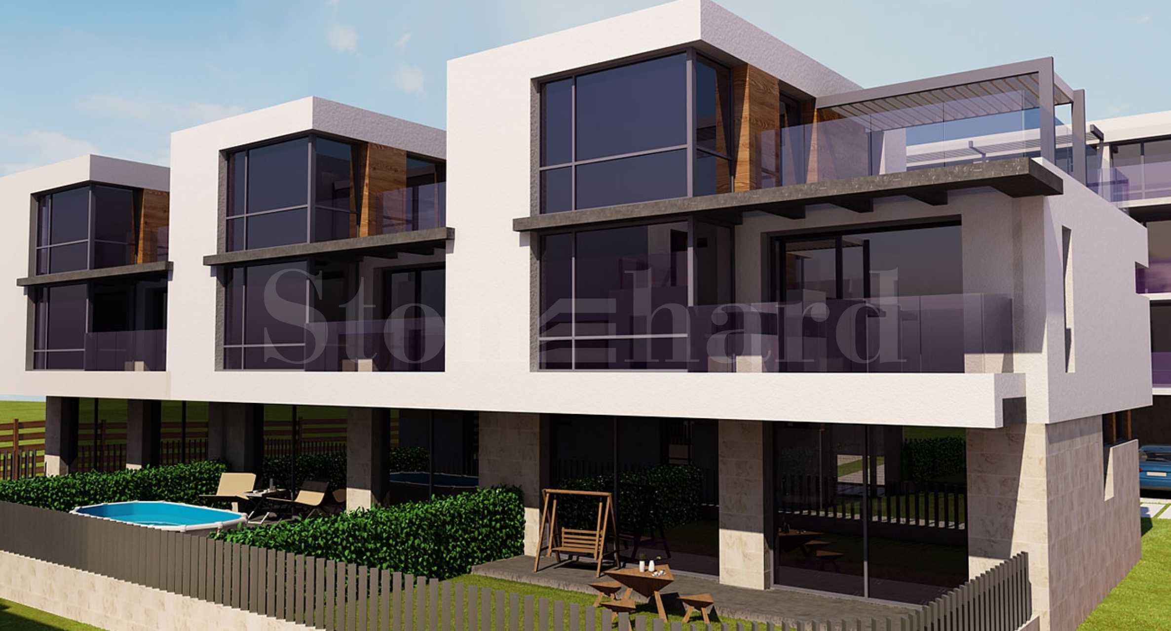 Modern houses with gardens in a newly built waterfront complex in Burgas1 - Stonehard