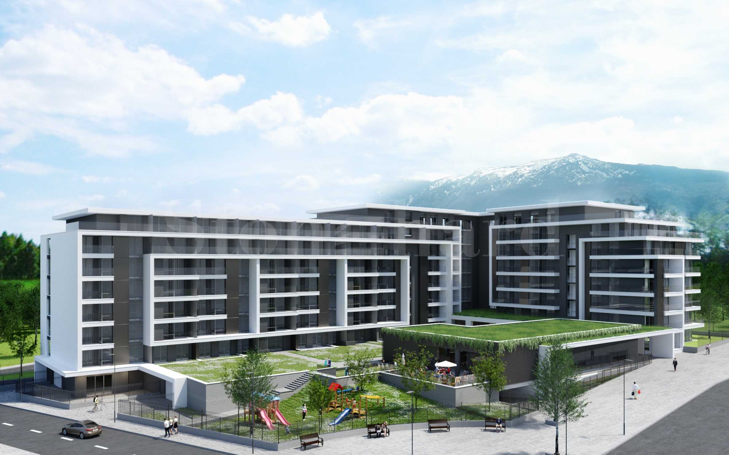 Complex with security and park environment for future kindergarten and amenities1 - Stonehard