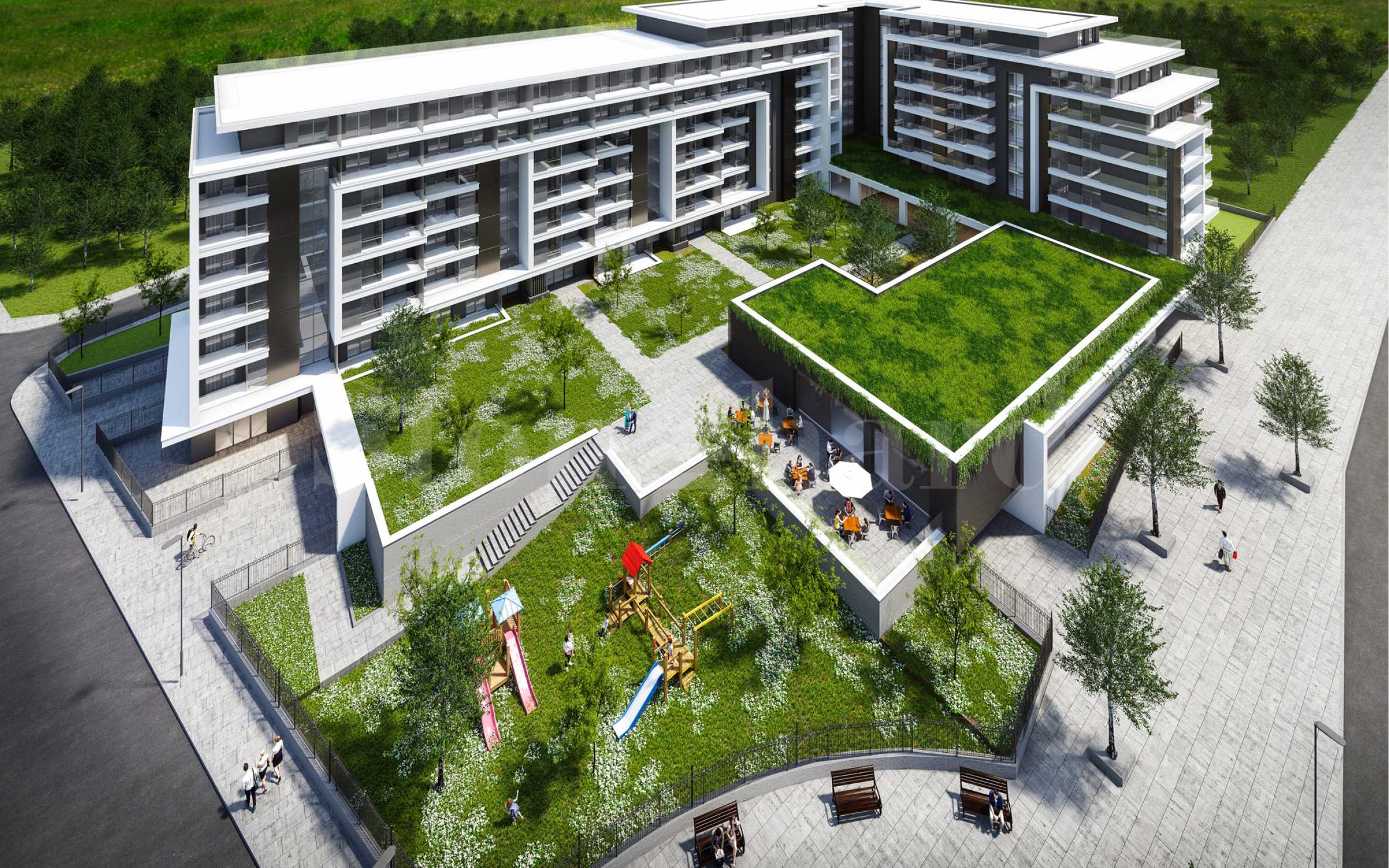 Complex with security and park environment for future kindergarten and amenities2 - Stonehard