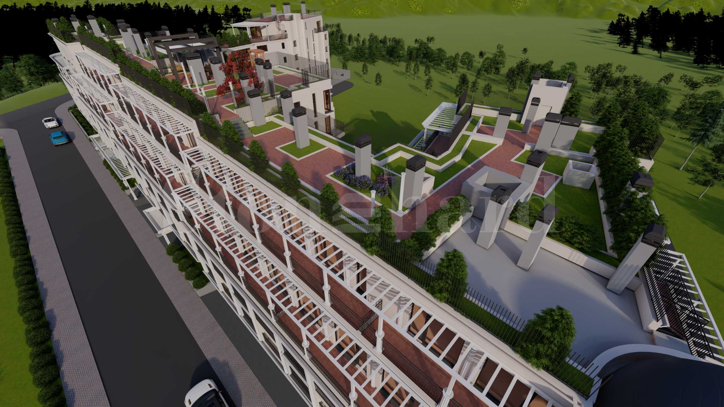 Apartments in a new complex with beautiful gardens, green roofs, SPA and gym2 - Stonehard