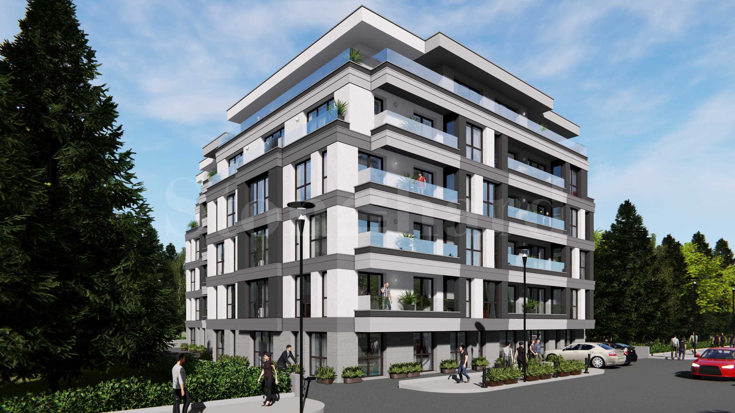 Newly built building in Malinova Dolina1 - Stonehard