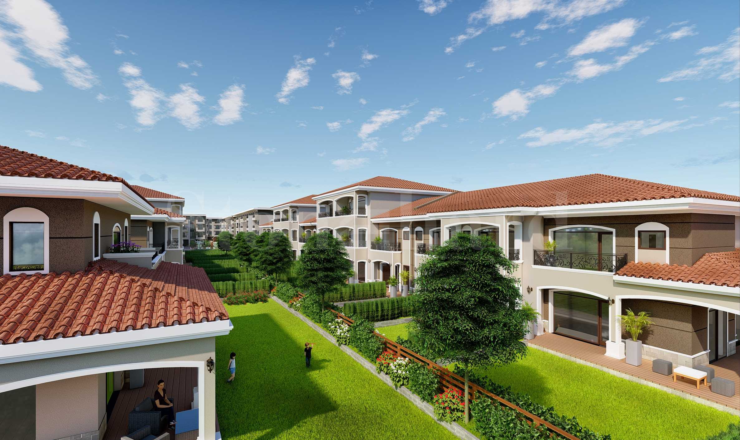 Completed complex of apartments and townhouses in Ostromila quarter1 - Stonehard