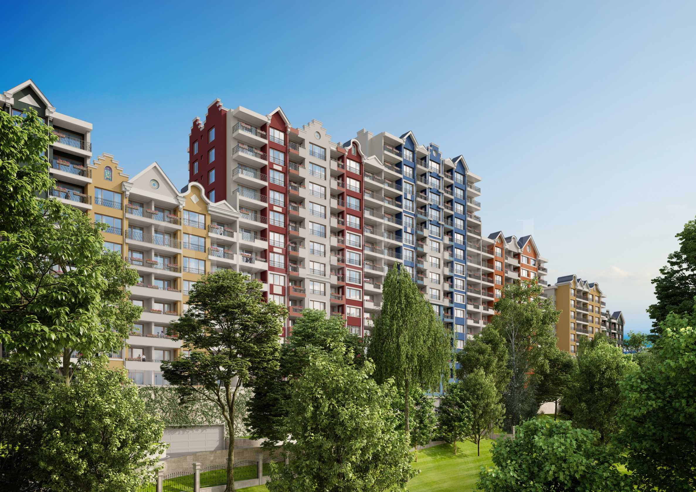 Apartments in an impressive complex in 