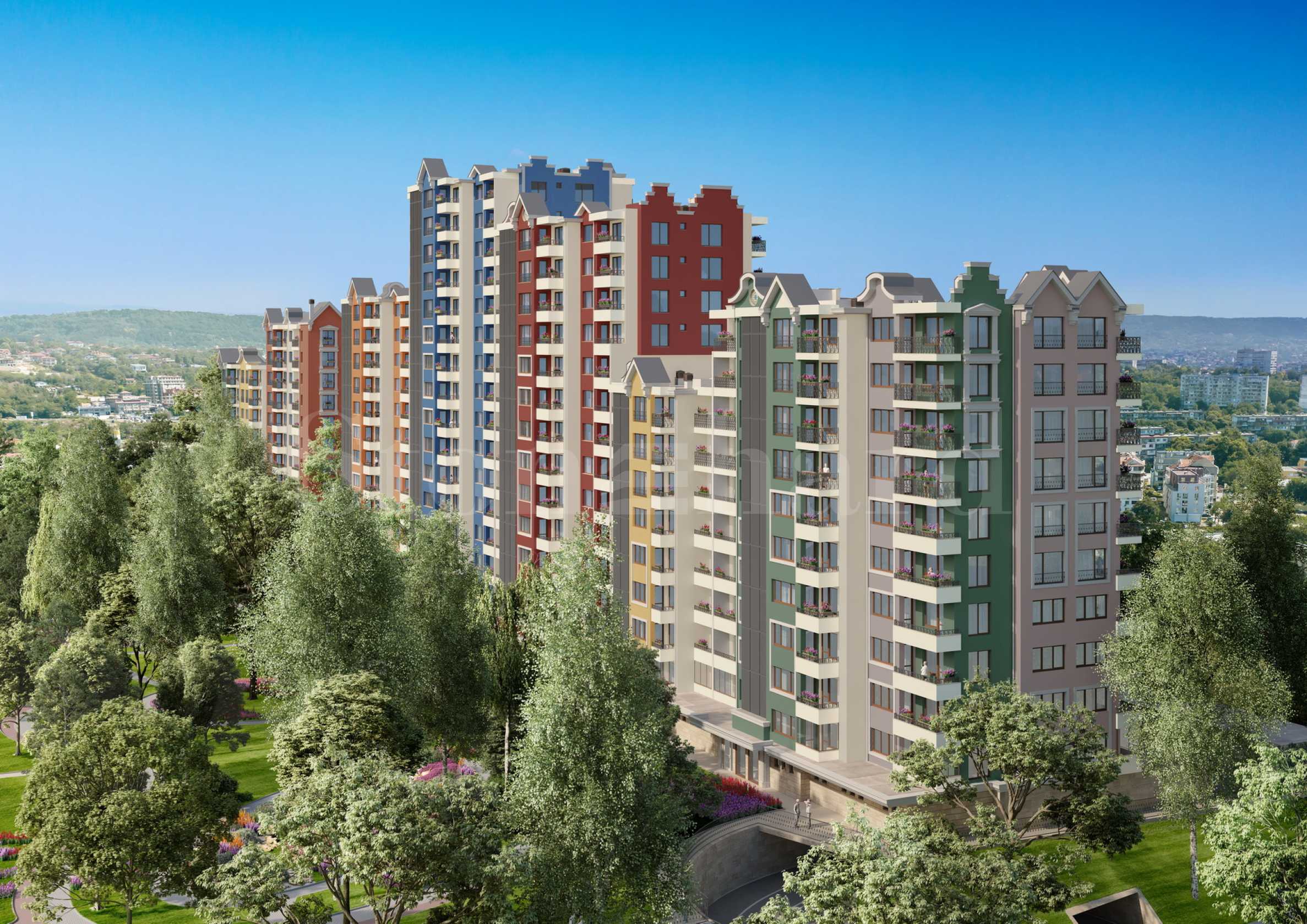 Apartments in an impressive complex in 