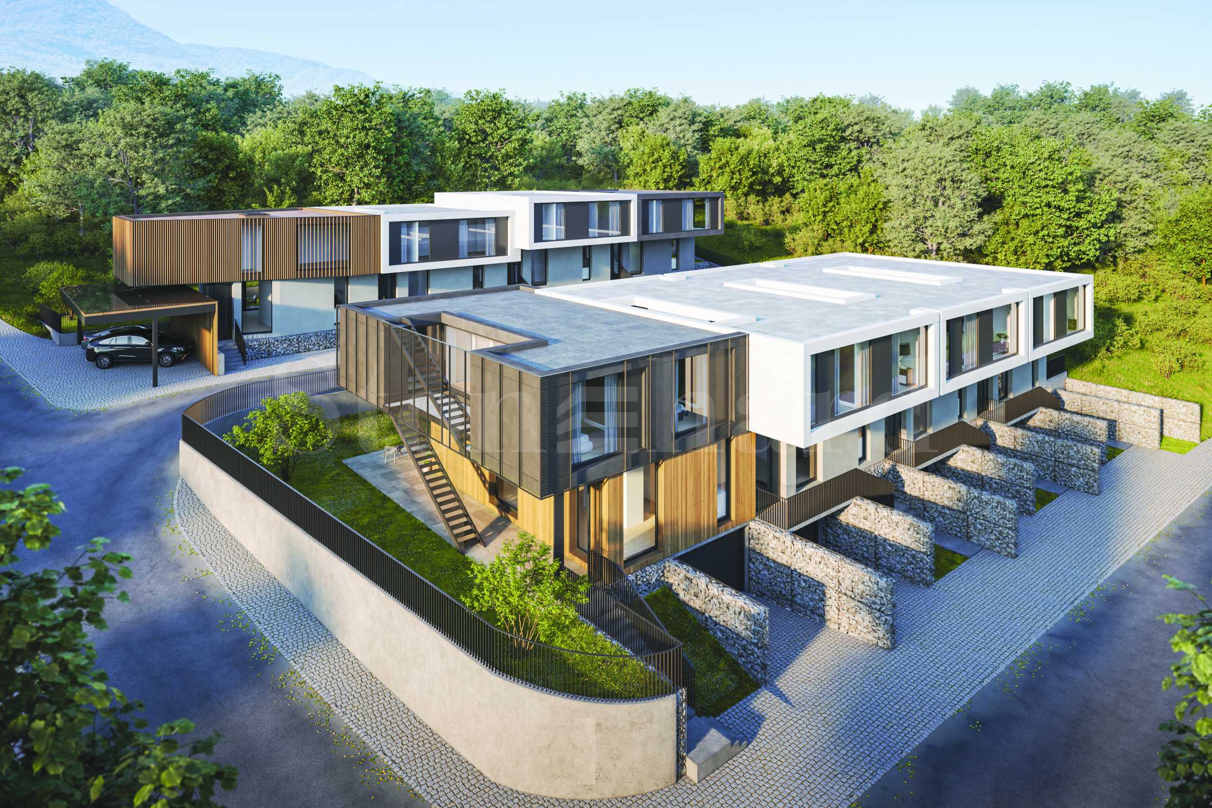 Редови къщи със собствен двор в нов жилищен комплекс в полите на Витоша1 - Stonehard