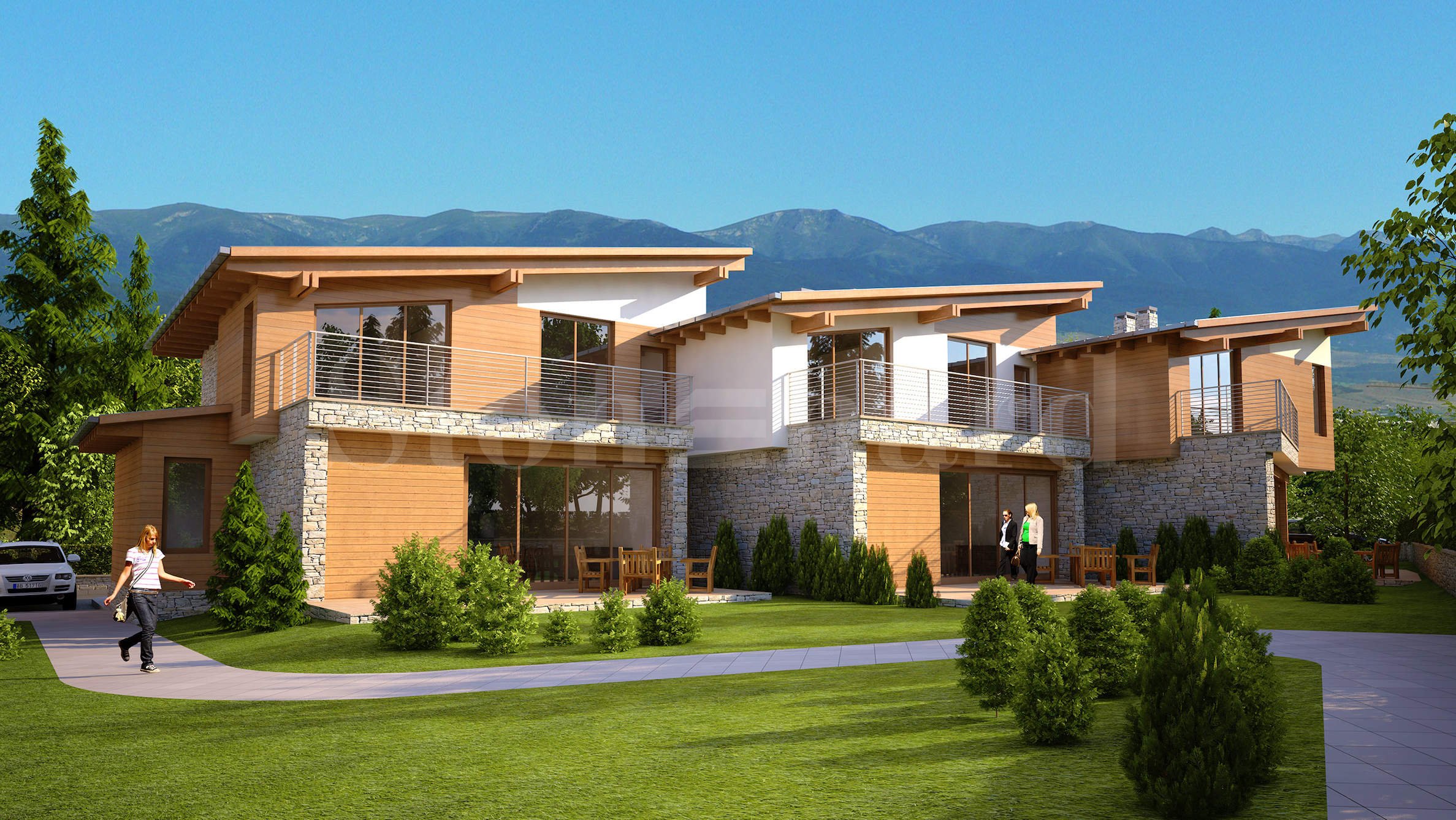 Turn key/ furnished villas at the foot of the mountain in Bansko1 - Stonehard