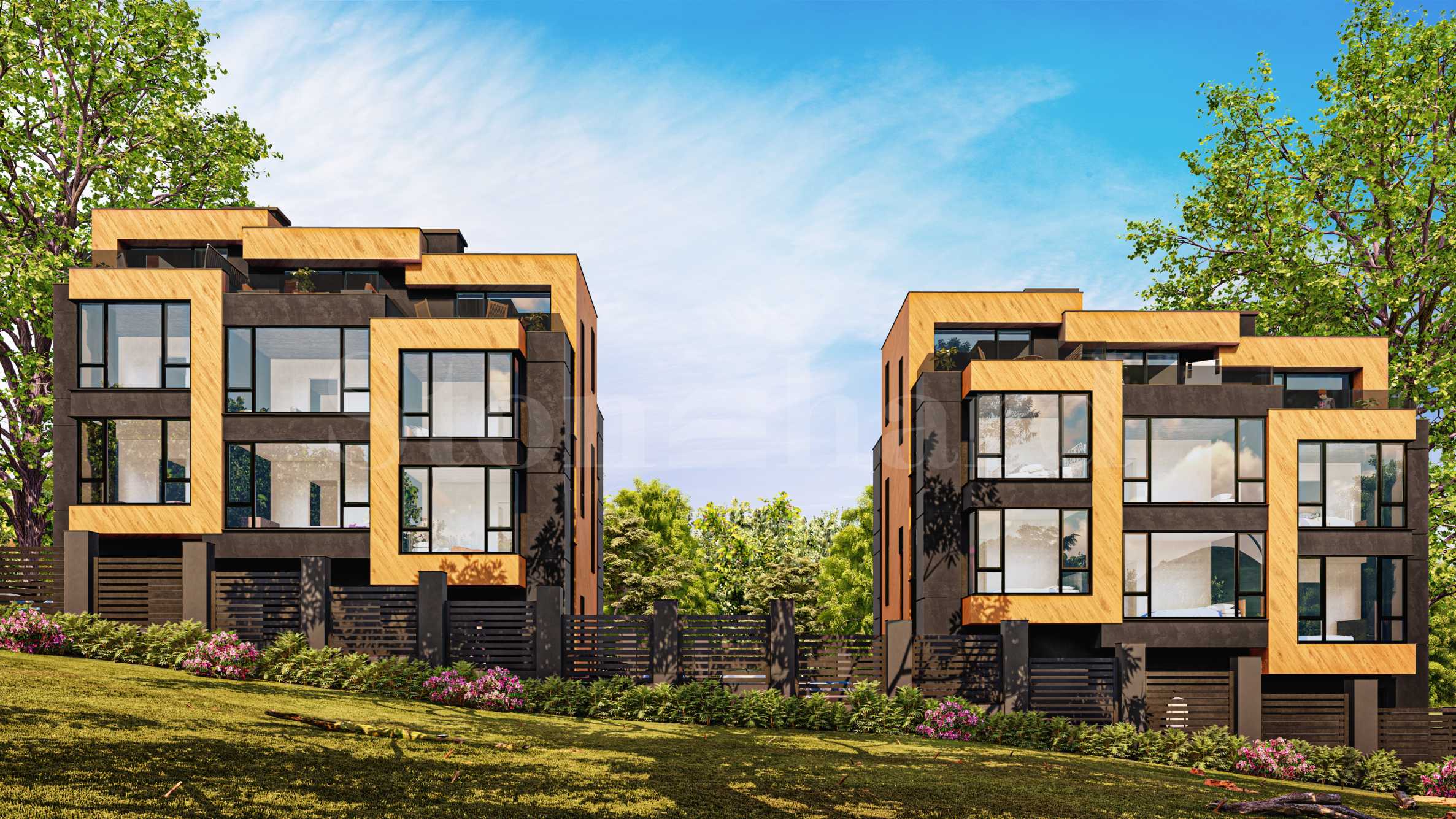 Townhouses in a gated complex at the foot of Vitosha1 - Stonehard
