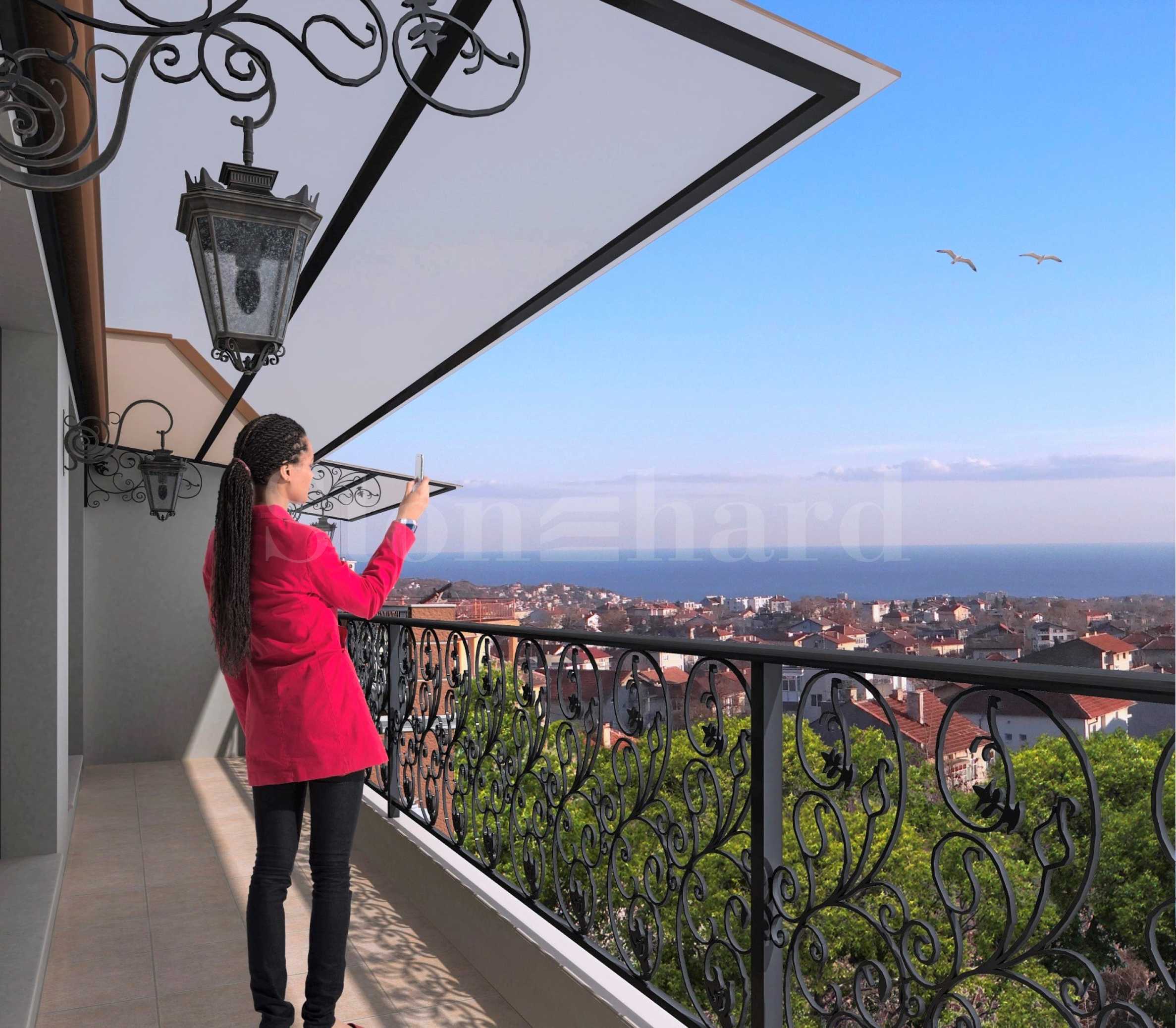 Apartments with sea view and parking spaces in 