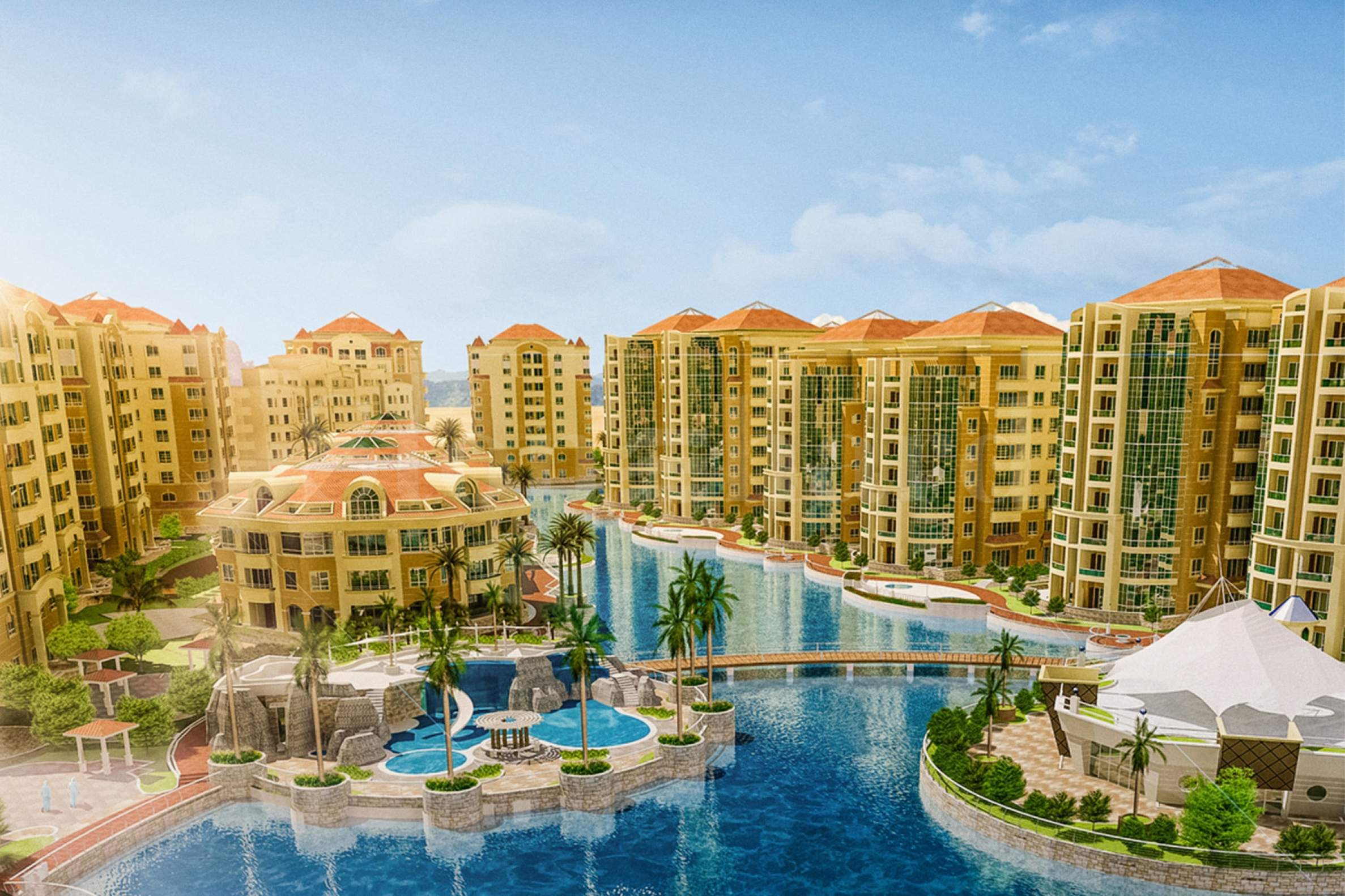 Luxury residential complex near lagoon in Dubai1 - Stonehard