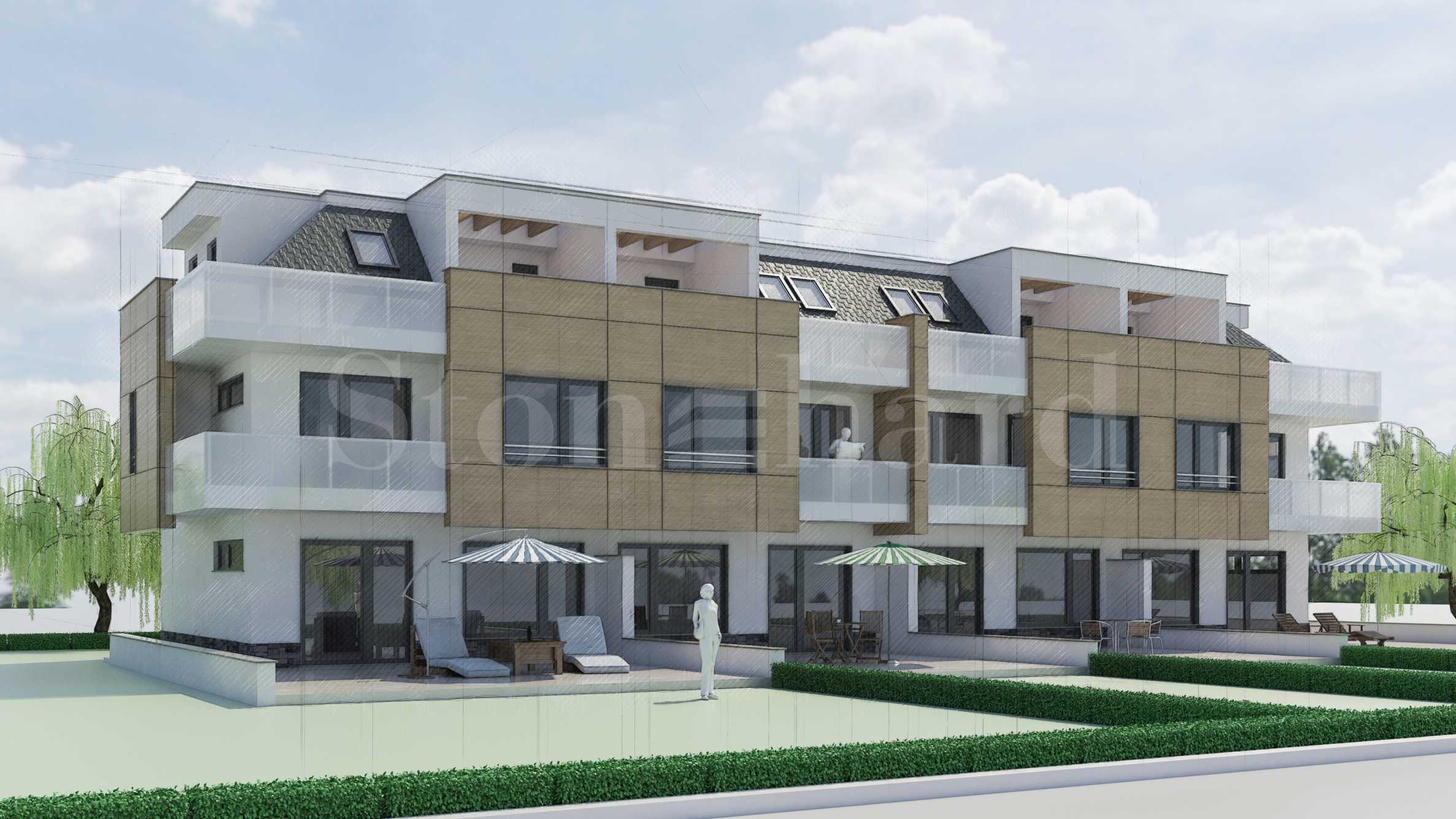 Modern terraced houses with a yard next to the Paradise Center �all1 - Stonehard