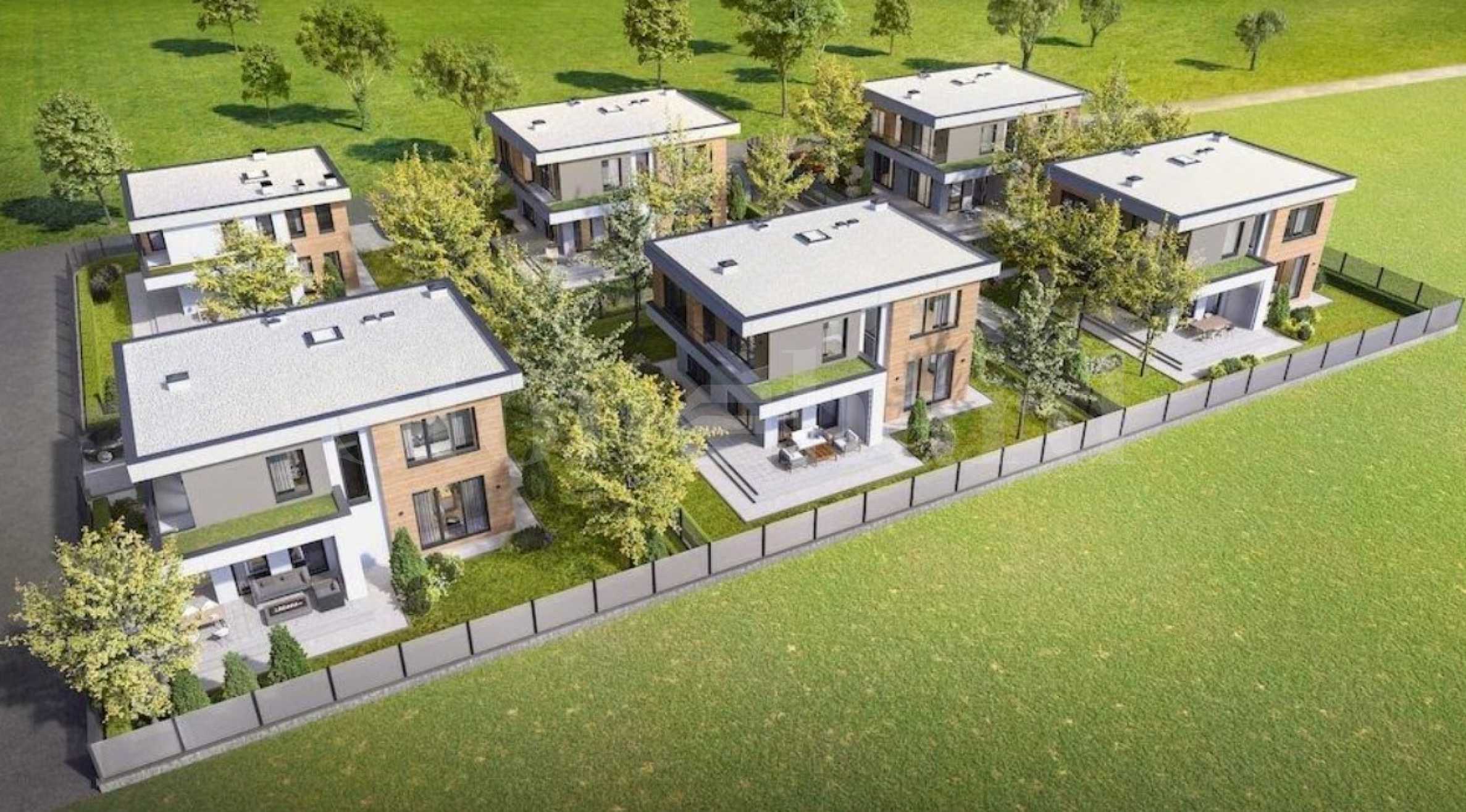 Complex with single-family houses in front of Act 15 in the village of Prolesha1 - Stonehard