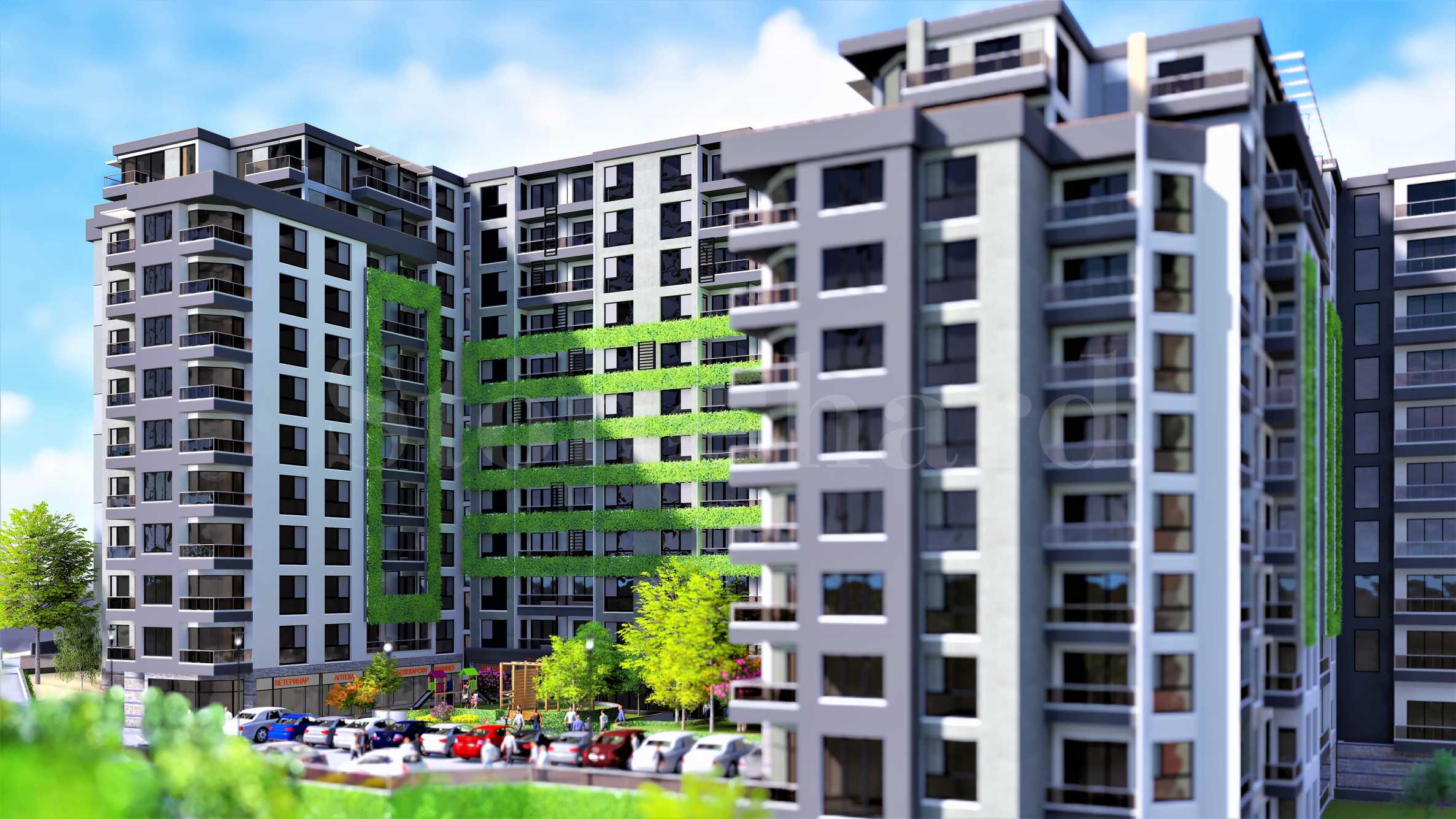 Innovative complex with apartments next to Treti Mart Blvd.1 - Stonehard