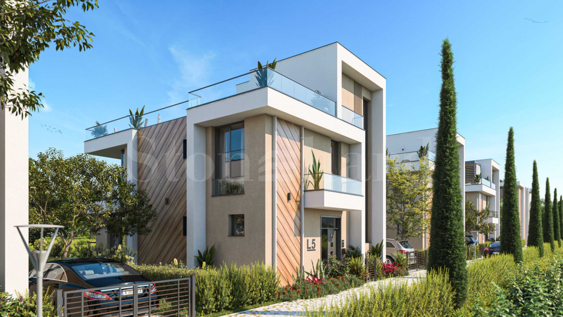 Single-family houses 100 m from the seashore, in Lakhana, next to 