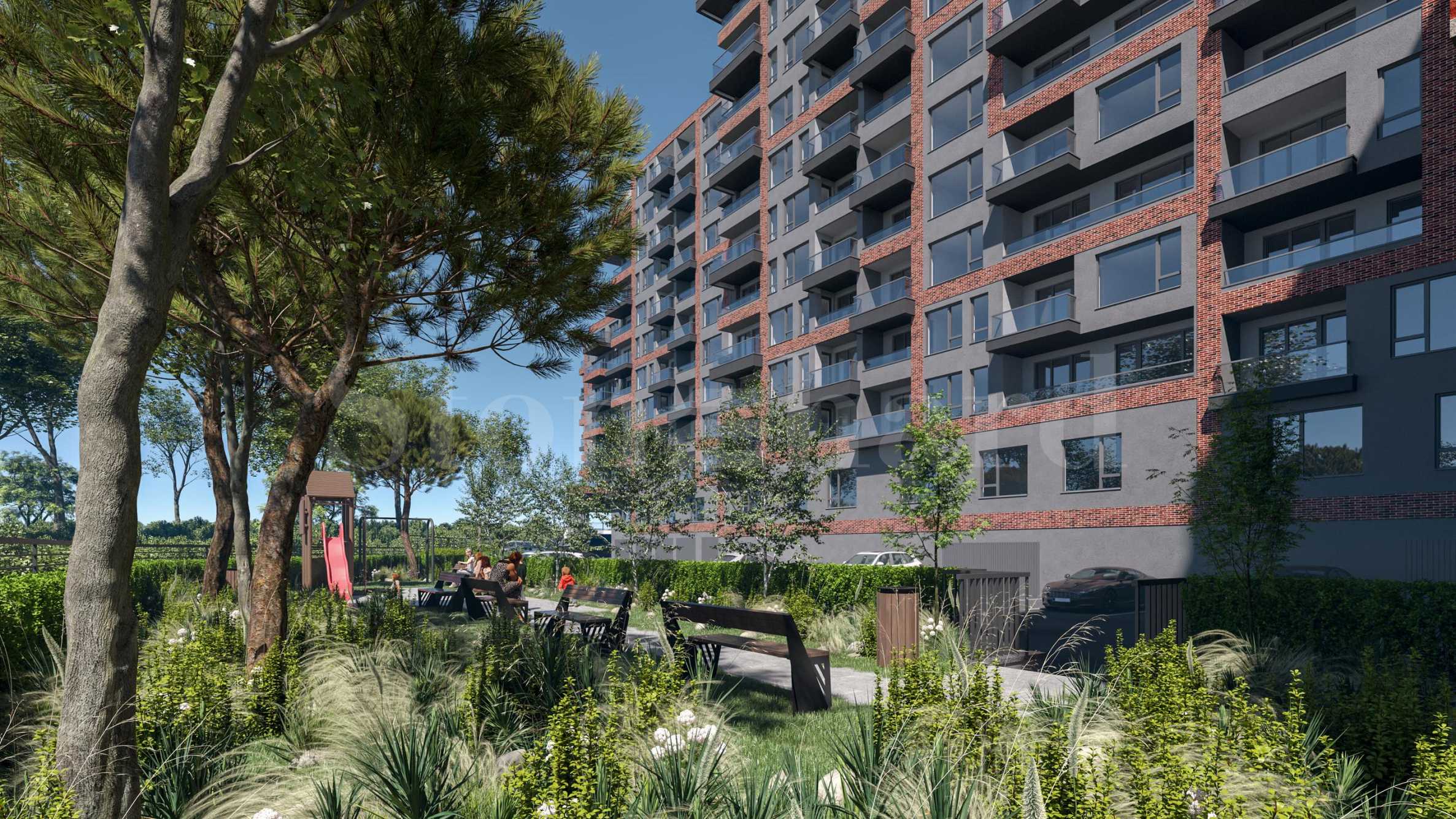 Apartments in a new complex of five buildings with a park in the wide center2 - Stonehard