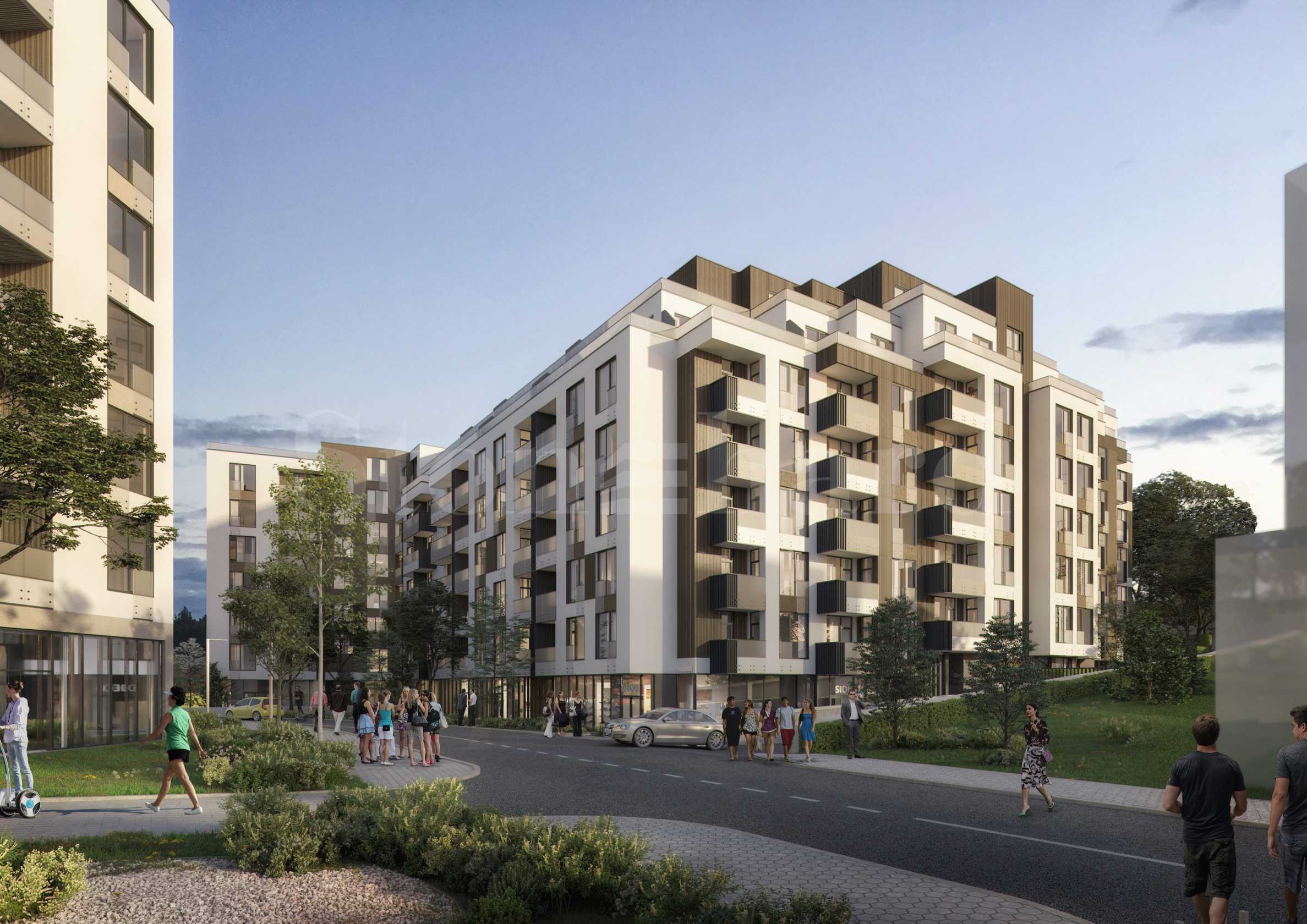 A new building with a modern look in the "Druzhba-2" district, next to the metro station1 - Stonehard