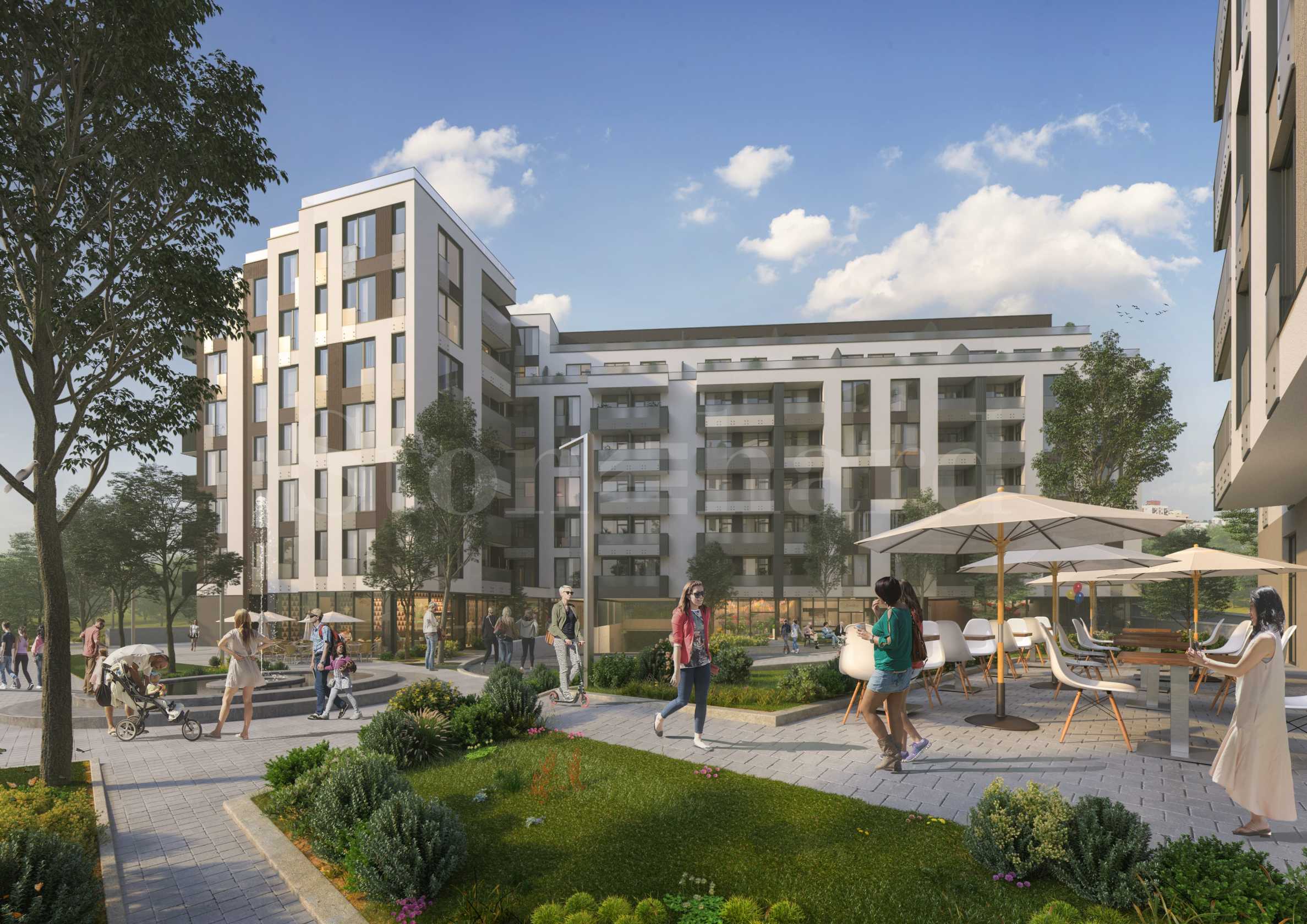 A new building with a modern look in the "Druzhba-2" district, next to the metro station2 - Stonehard