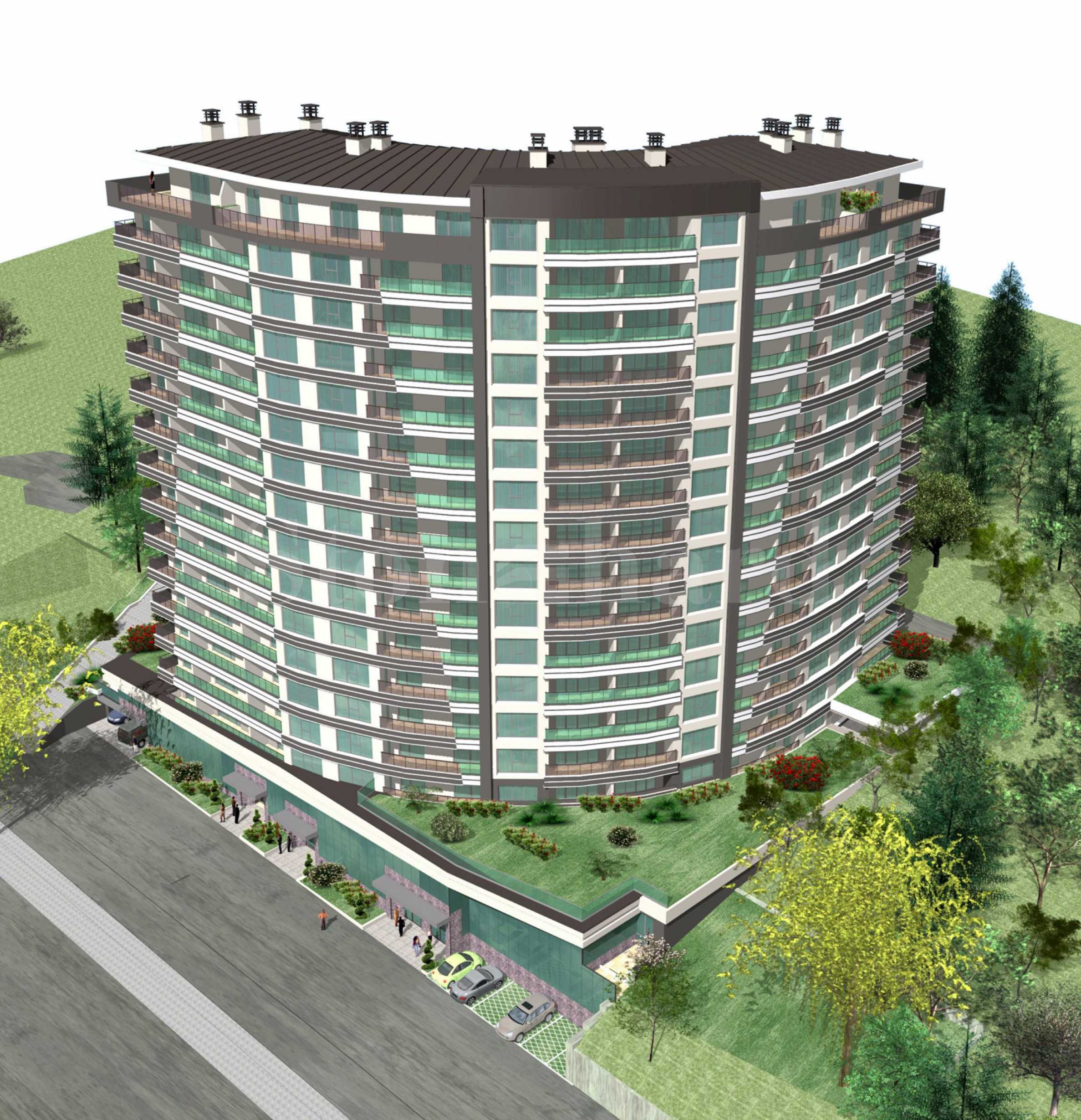 Modern building with apartments, business properties and parking spaces2 - Stonehard