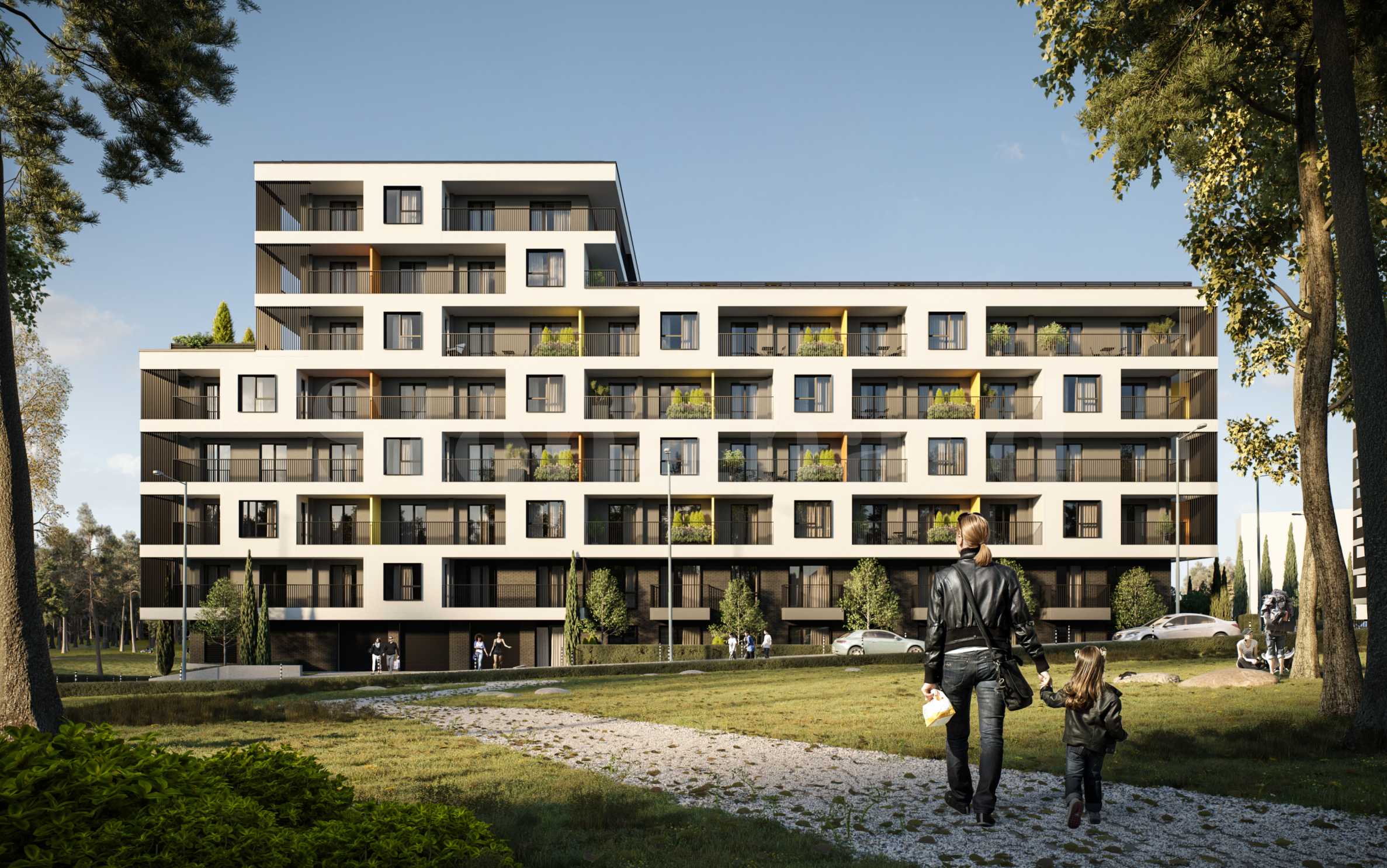 Properties in a new complex with a courtyard near NBU and metro stations2 - Stonehard