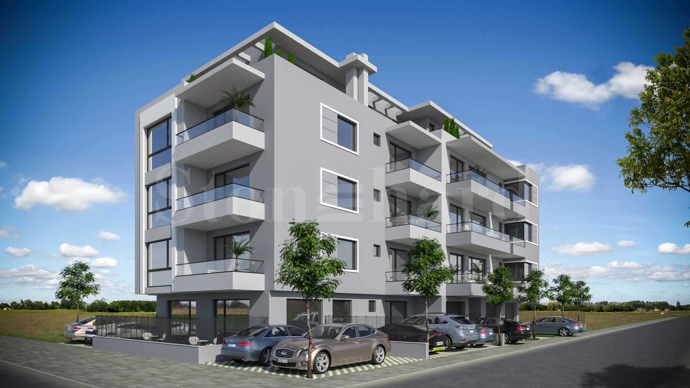 Spacious apartments in a neat new building in 