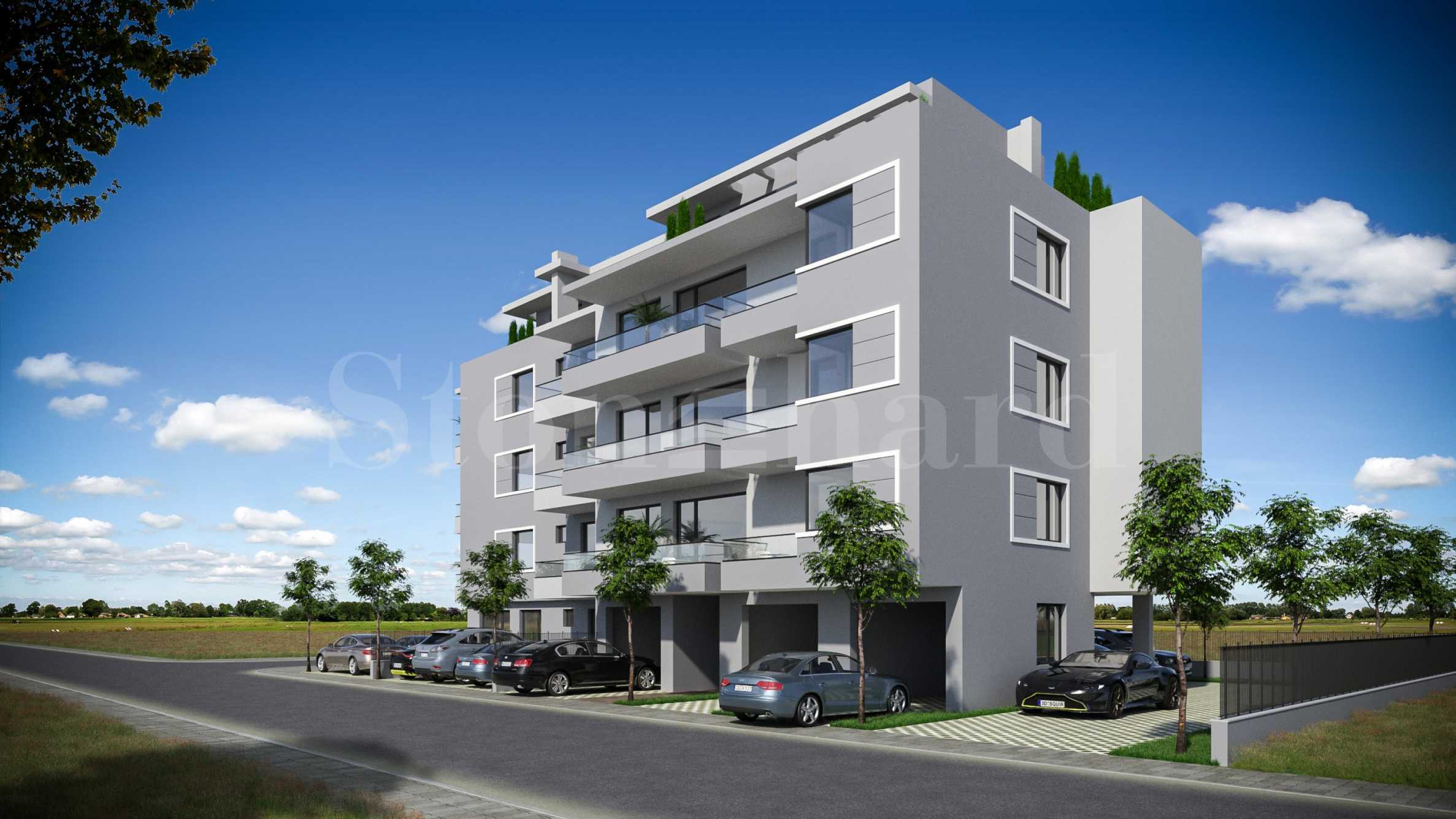 Spacious apartments in a neat new building in 