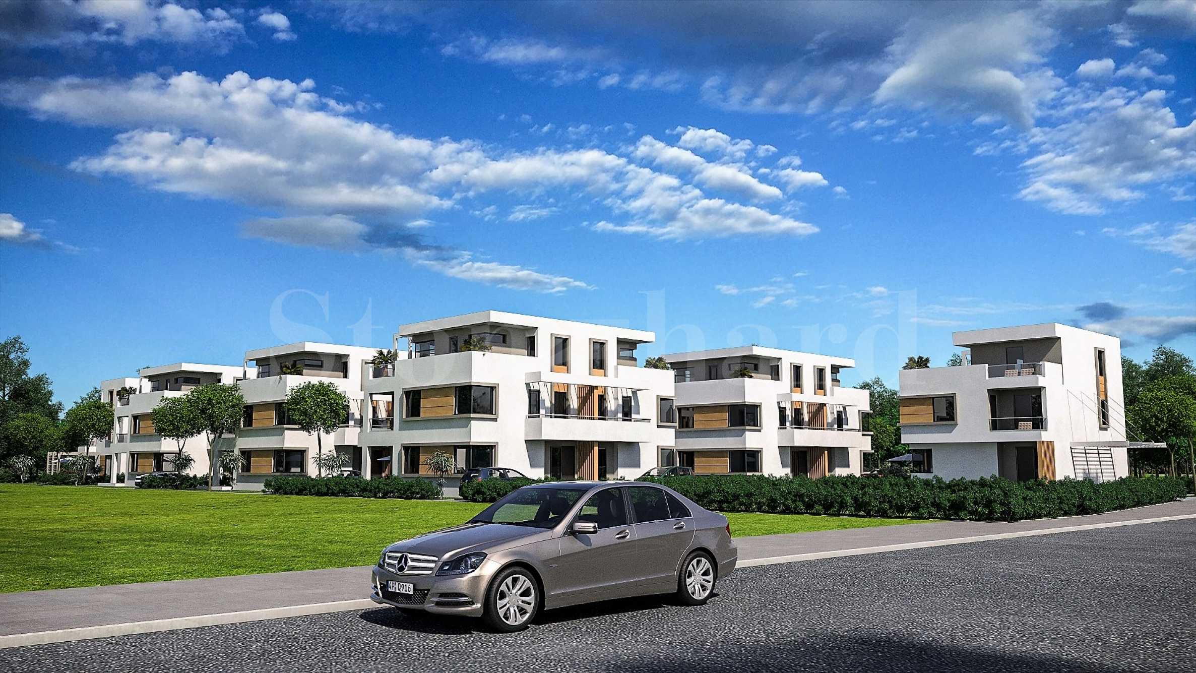 Modern houses in the seaside district of Sarafovo, Burgas1 - Stonehard