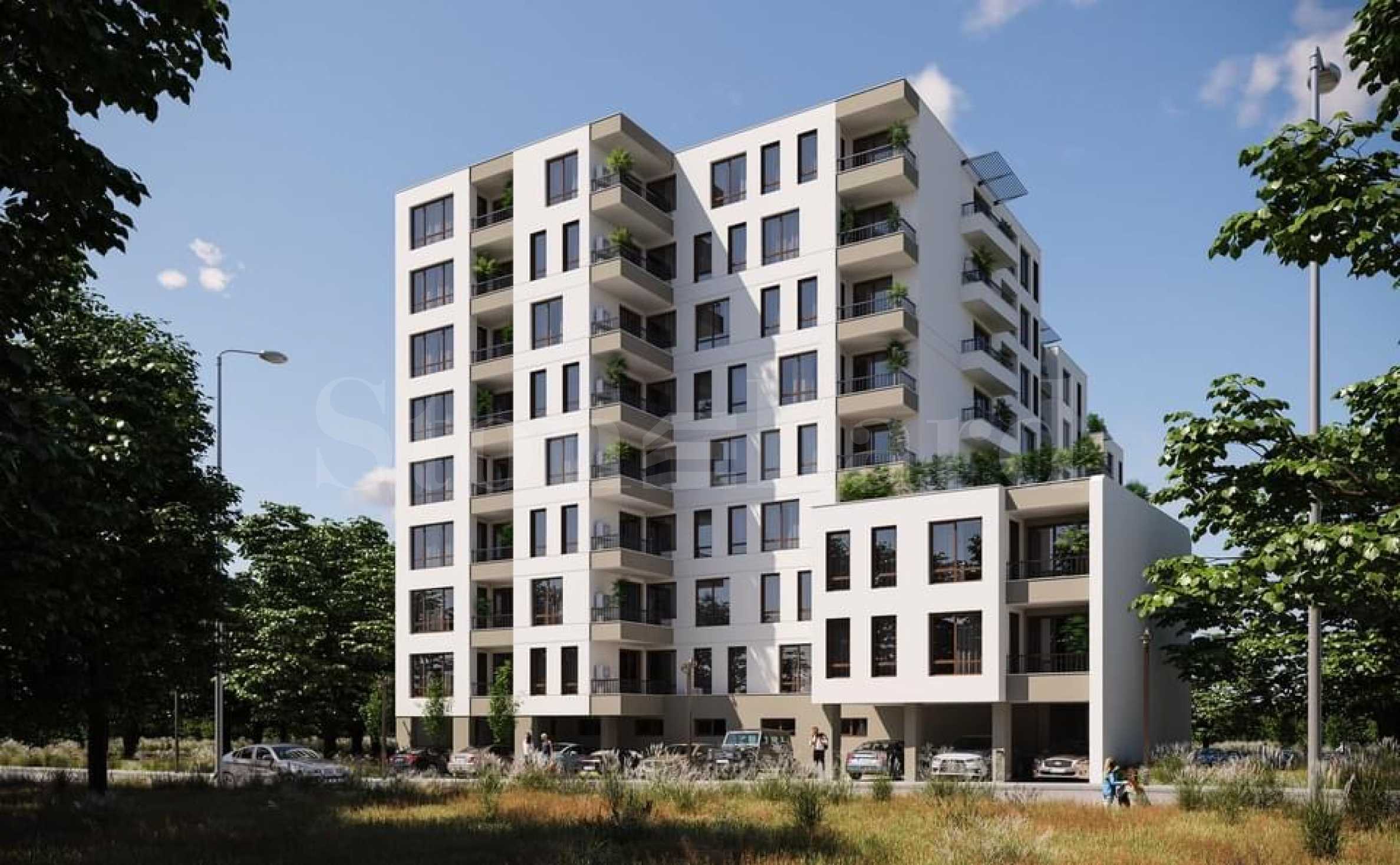 Apartments in a new residential building with an excellent location in the district 