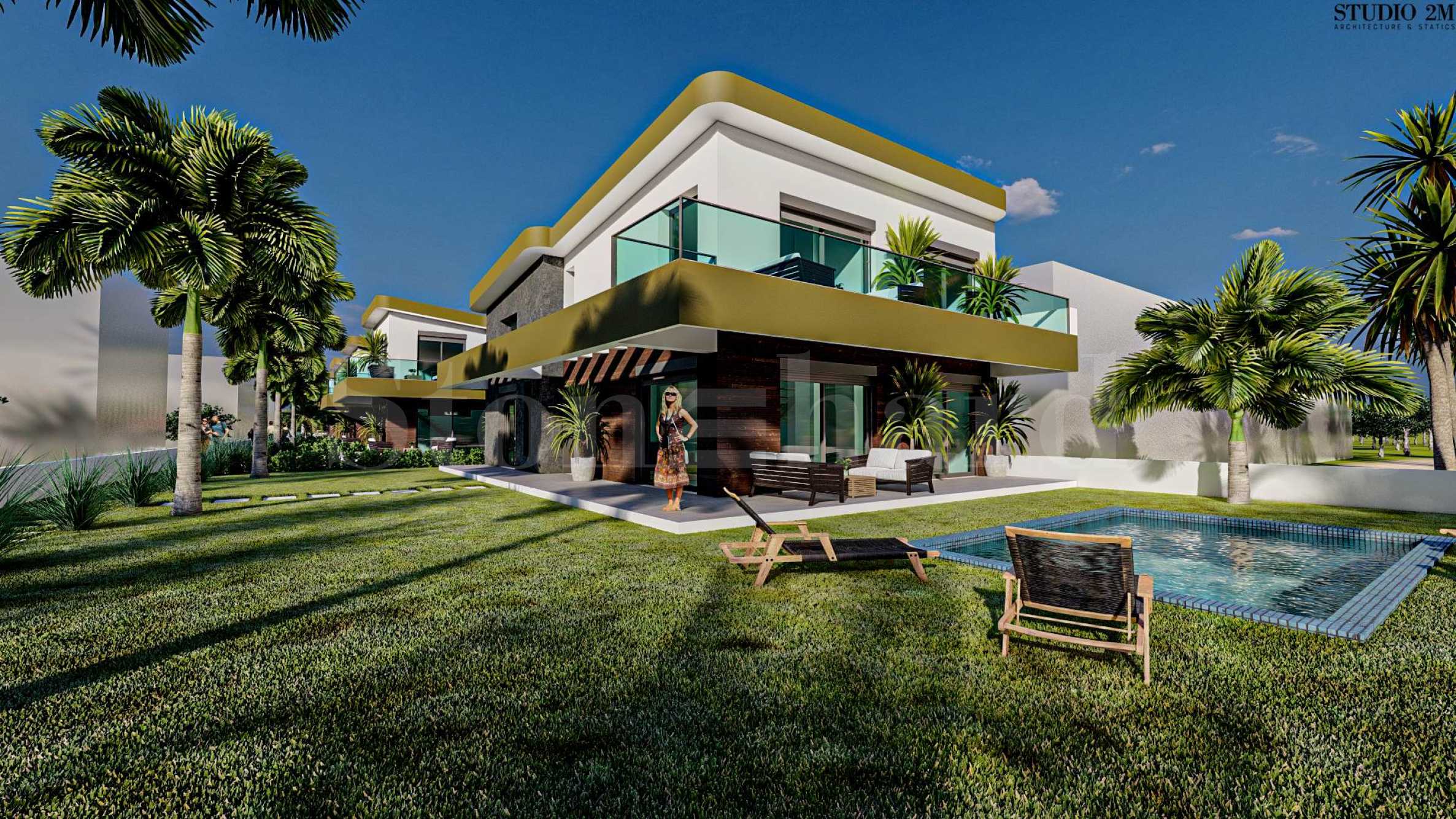 Spacious houses with 3 or 4 bedrooms and an outdoor pool on the first line of the sea 2 - Stonehard