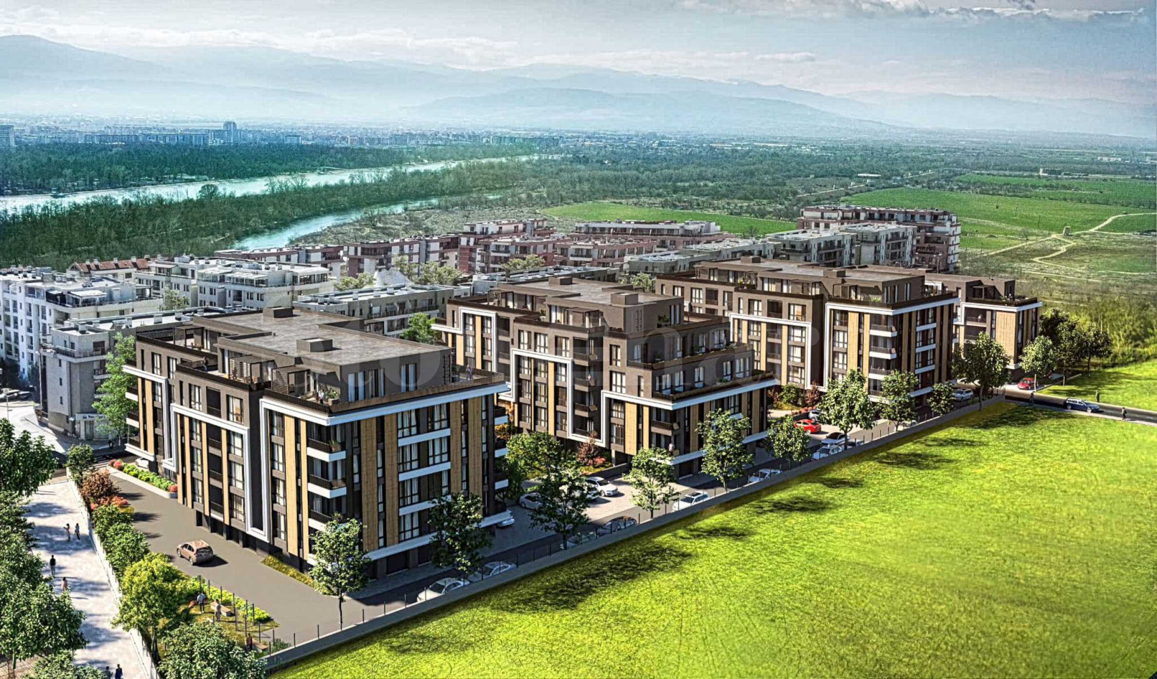 Apartments in a gated complex in the 