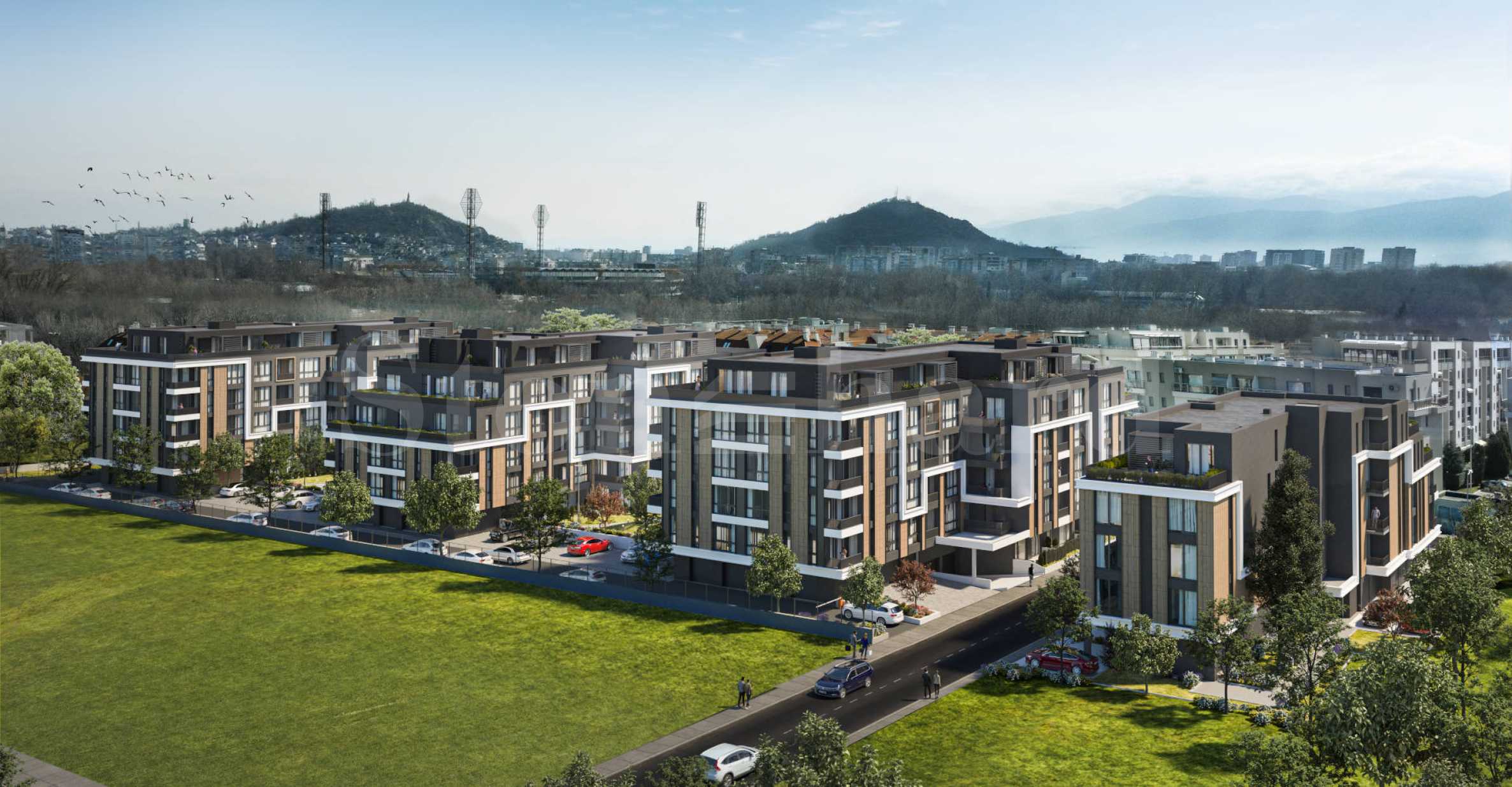 Apartments in a gated complex in the 