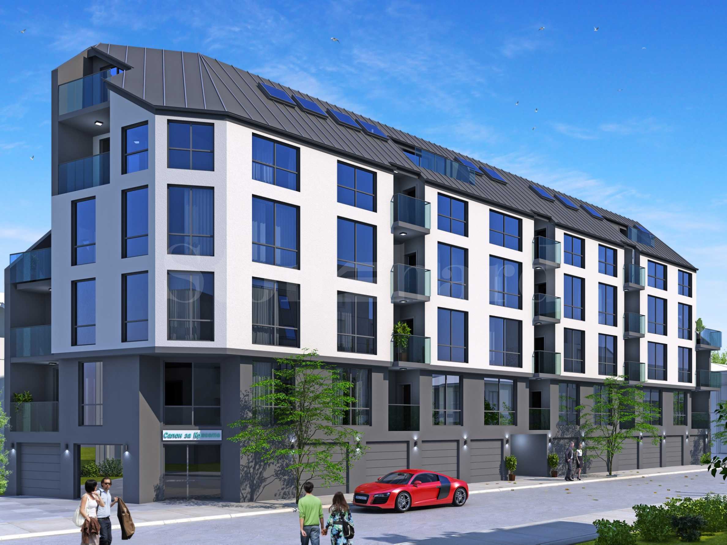 Newly built apartments in the area of Kolkhoz Pazar1 - Stonehard