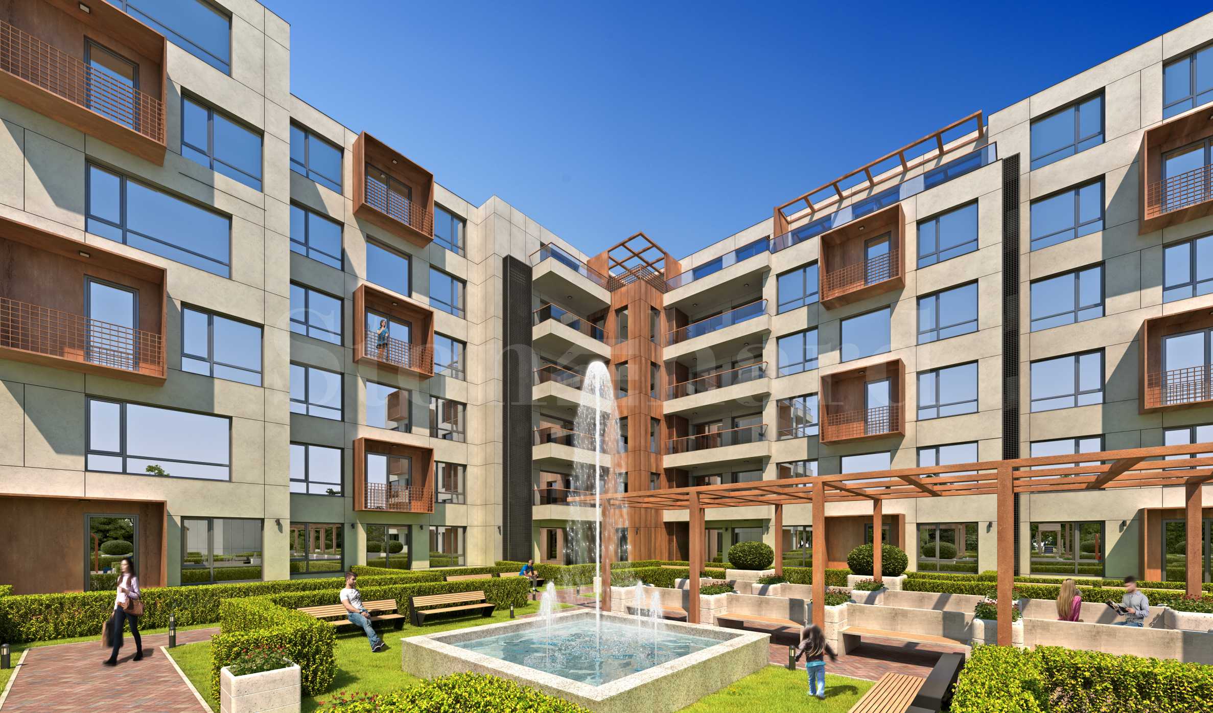 Distinctive seaside complex with new homes and showroom parking lot2 - Stonehard