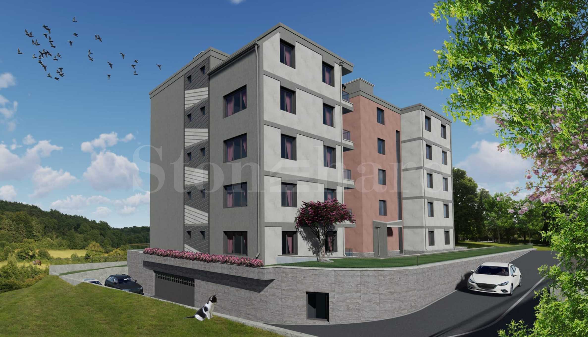 Newly built apartments in the 