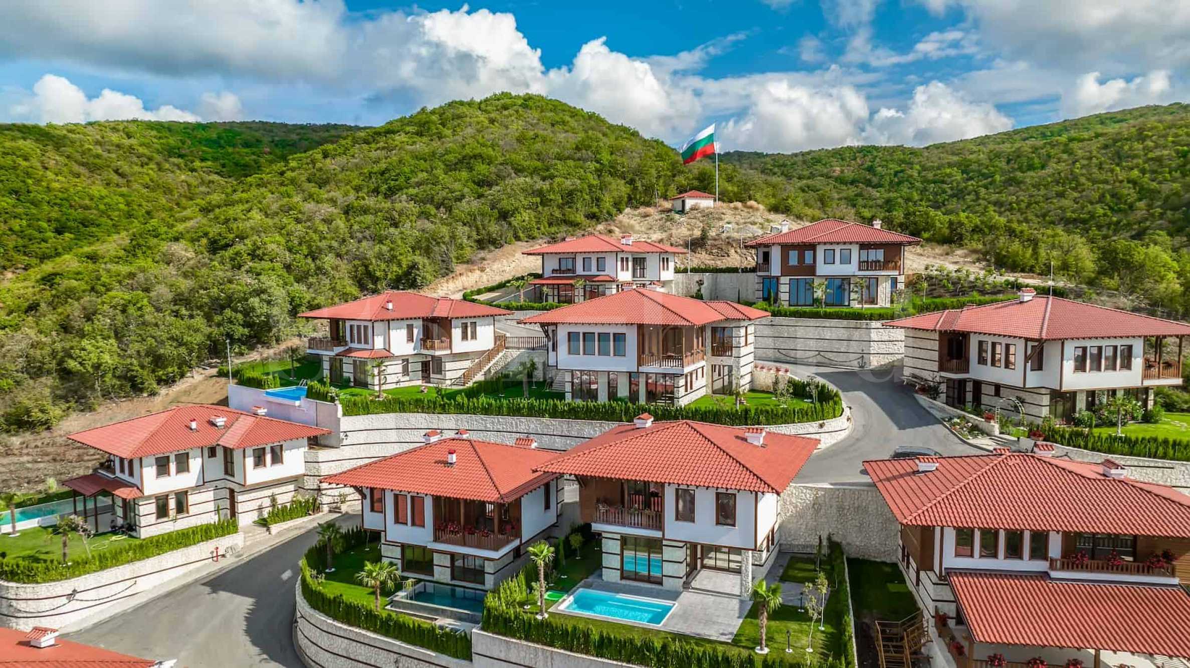 Eco-complex of new houses with Revival architecture in Saint Vlas1 - Stonehard