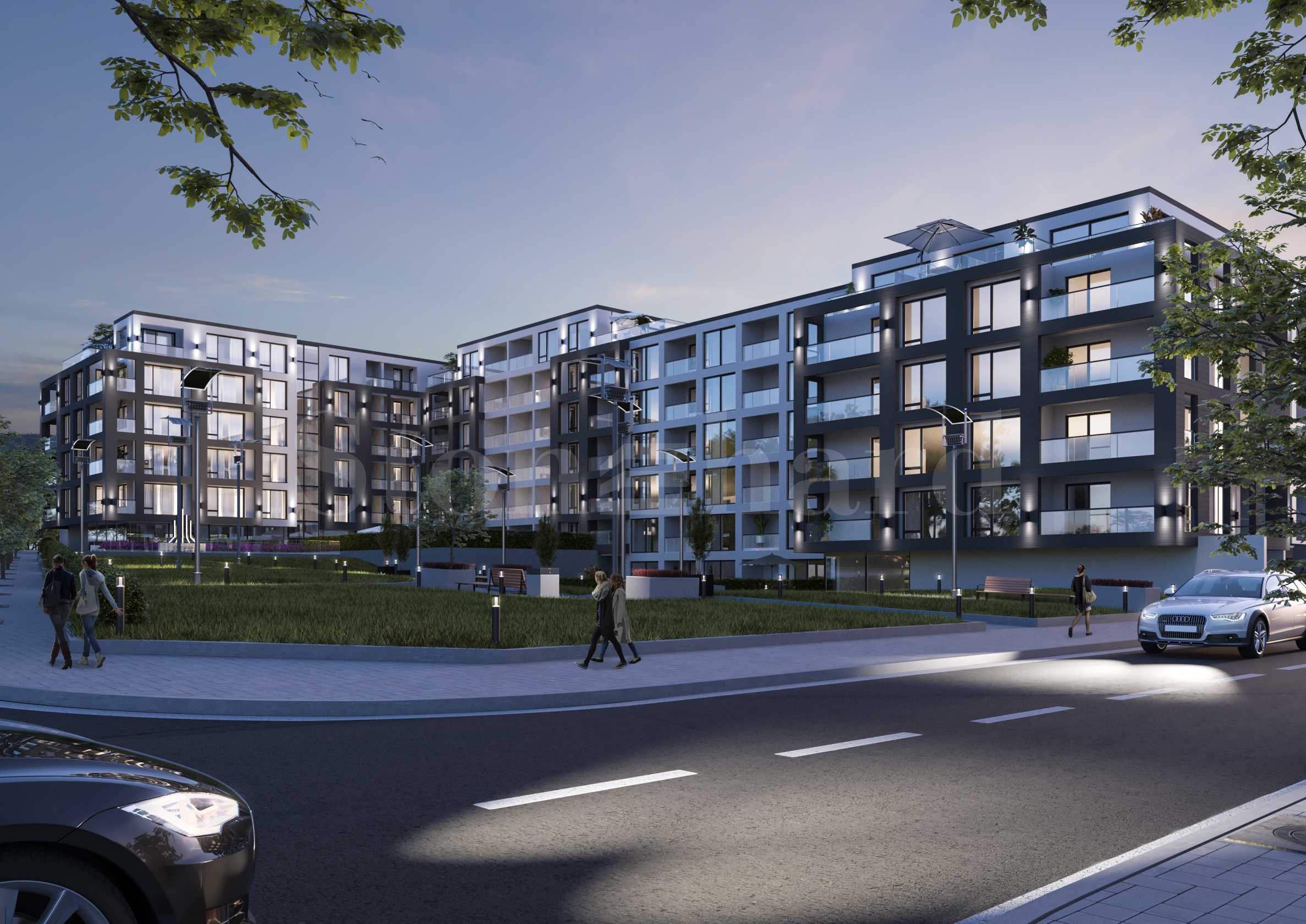 Residential building with different types of apartments for sale in Malinova Dolina quarter1 - Stonehard