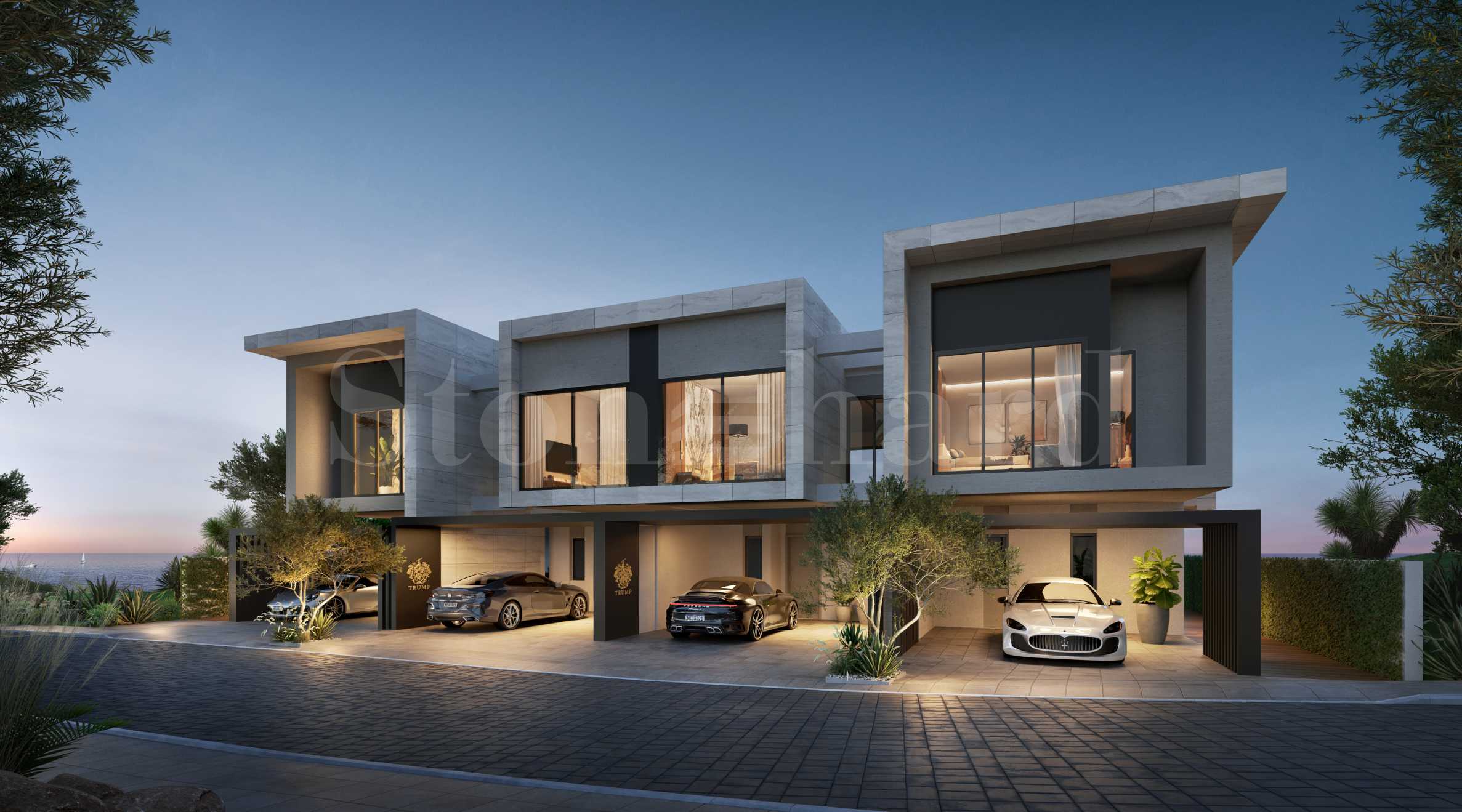 Luxury villas with three or five bedrooms, part of Trump Villas Oman 1 - Stonehard
