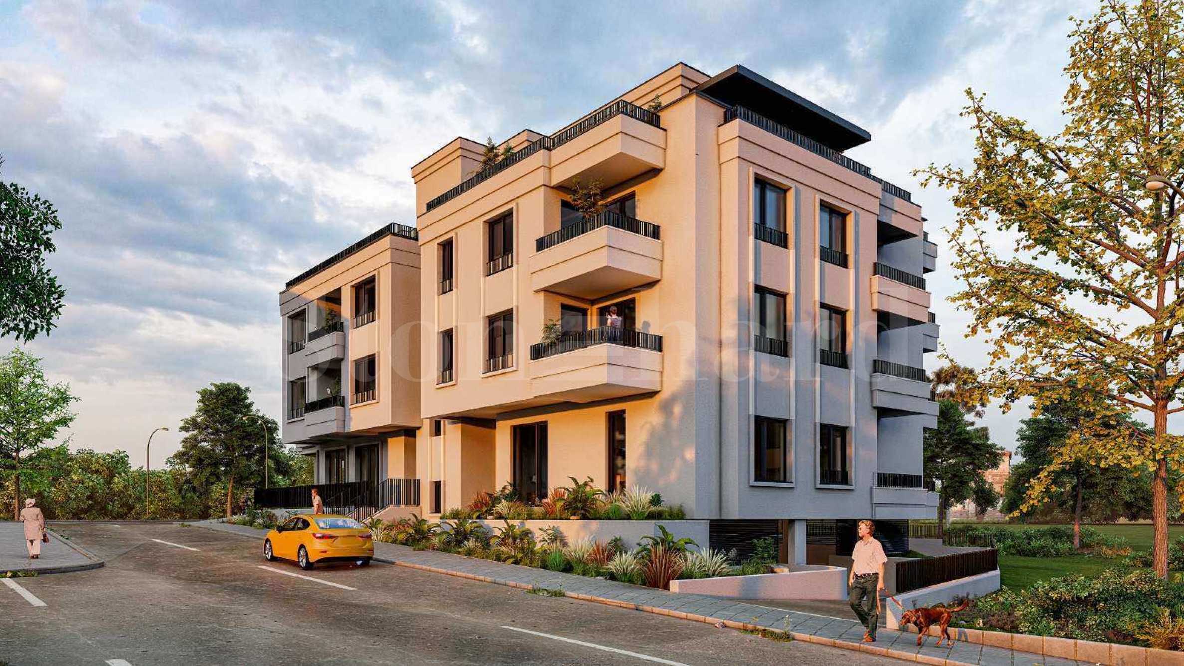 Apartments in a building with shops and an underground garage in Vasiliko district 1 - Stonehard