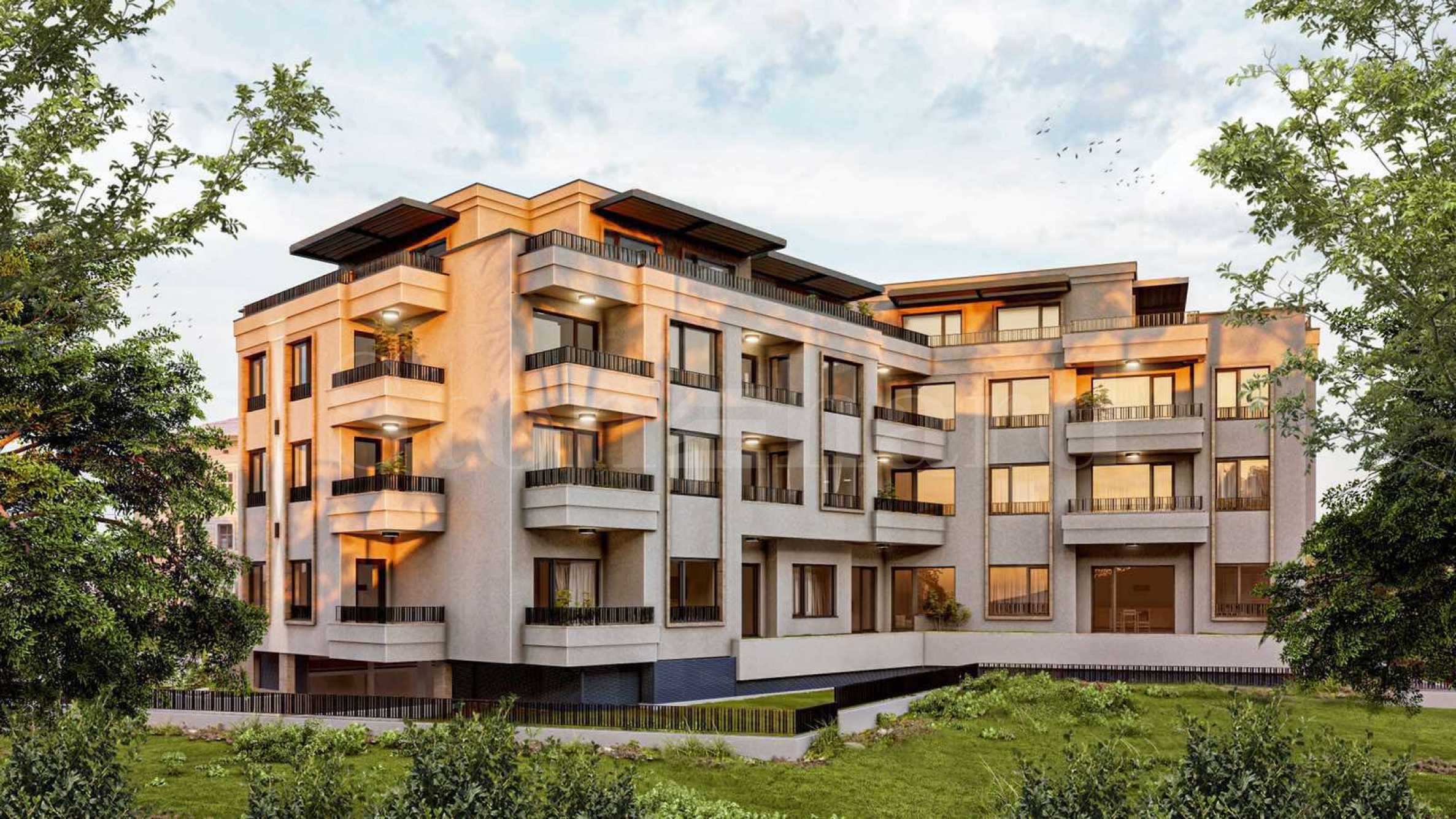 Apartments in a building with shops and an underground garage in Vasiliko district 2 - Stonehard