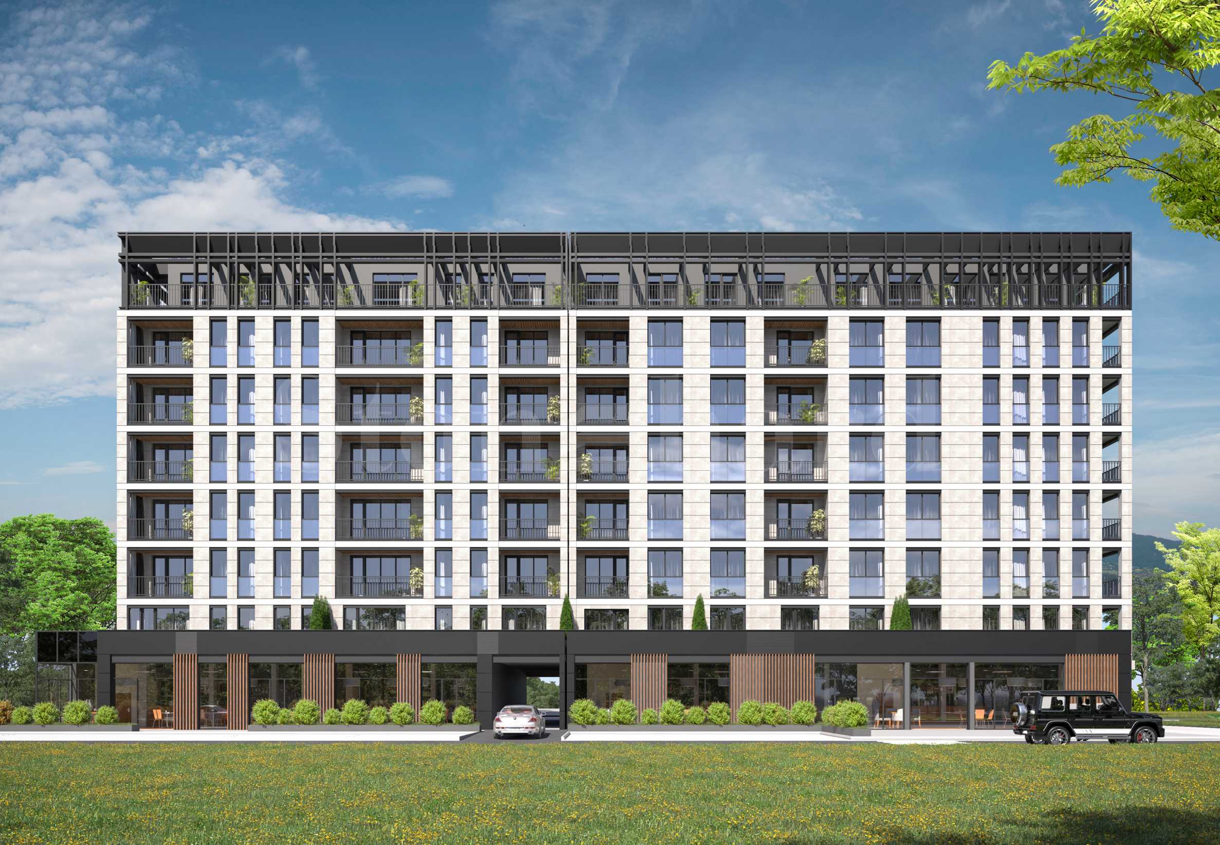 Apartments in a new complex with a perfect location in the 