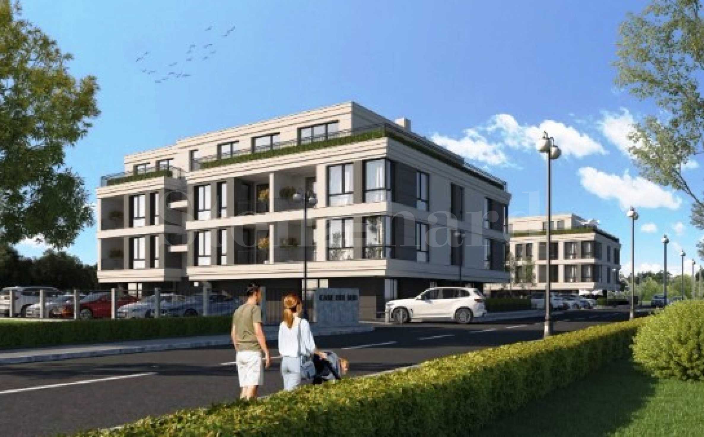 New apartments in a stylish small building with secured parking spaces in the 