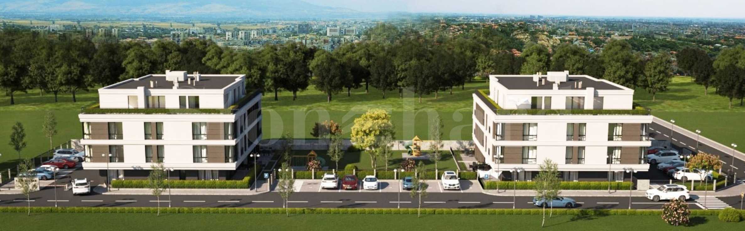 New apartments in a stylish small building with secured parking spaces in the 