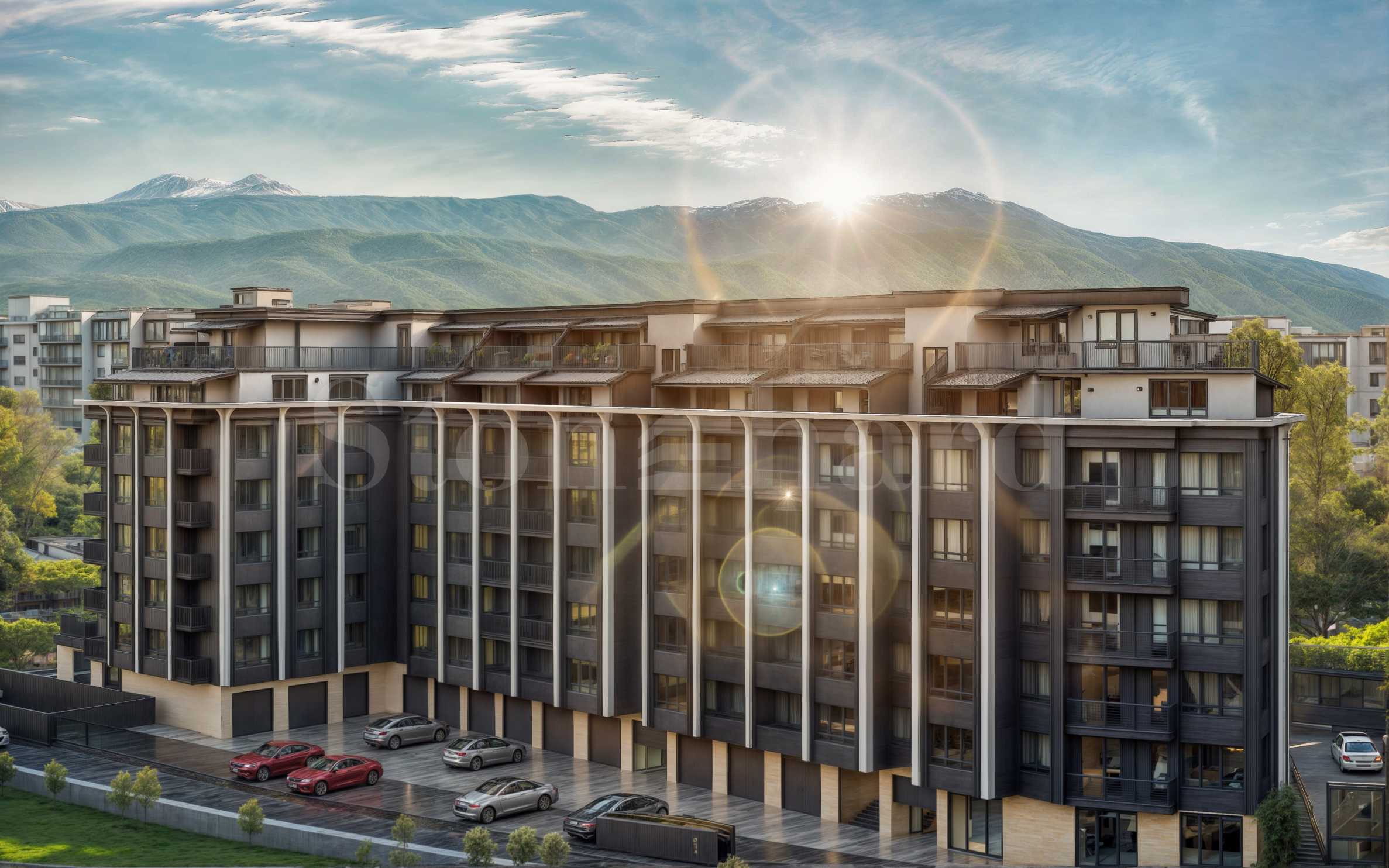 Apartments in a new residential building next to 